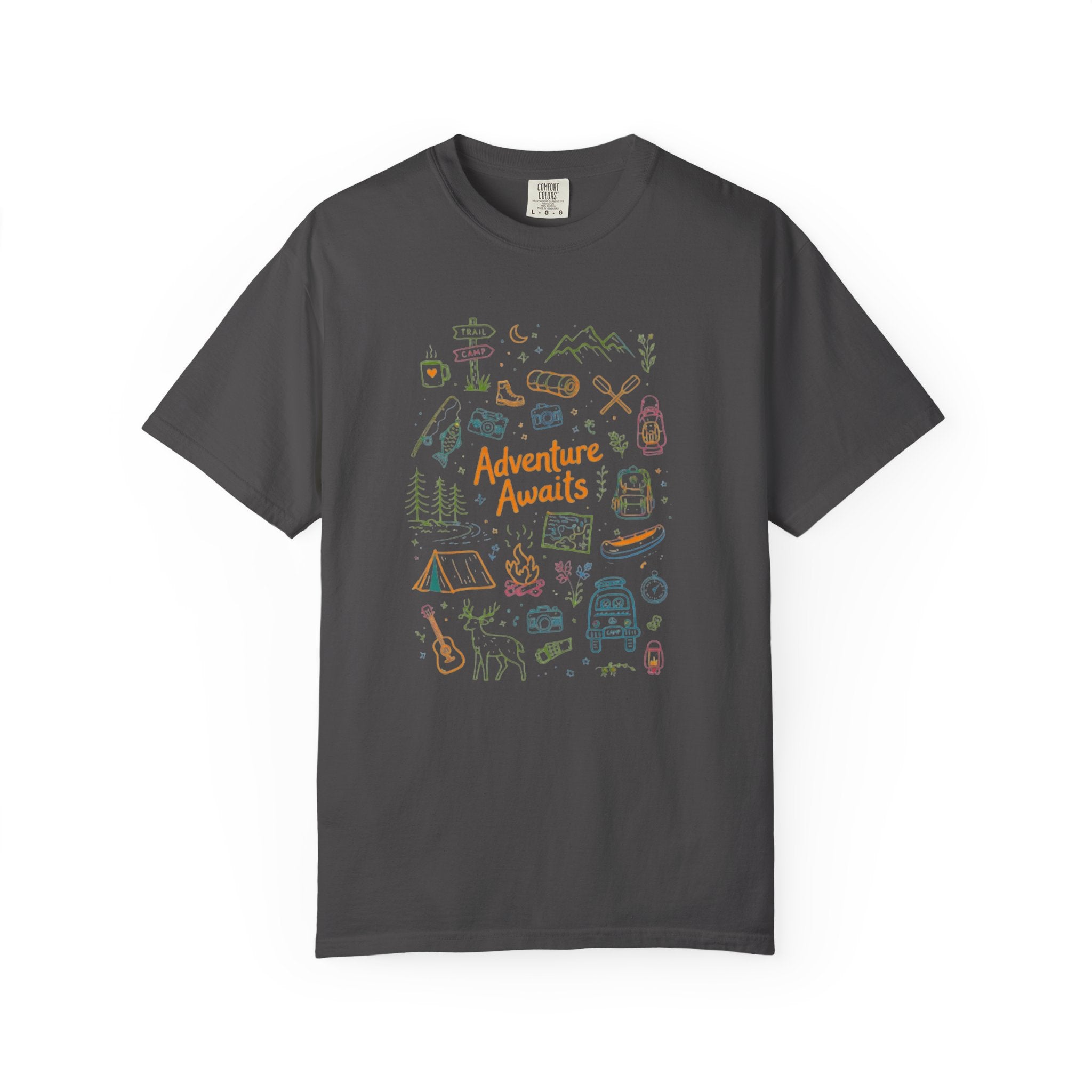 Adventure Awaits Camping T-Shirt | Outdoor Catalog Tee
