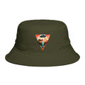 Retro Mountain Triangle Bucket Hat | Vintage Outdoors Adventure Sun Hat