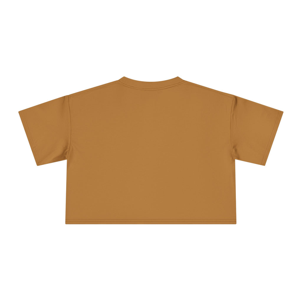 Crop Tee | "Chase Sunsets Not People" Retro Sunset Graphic