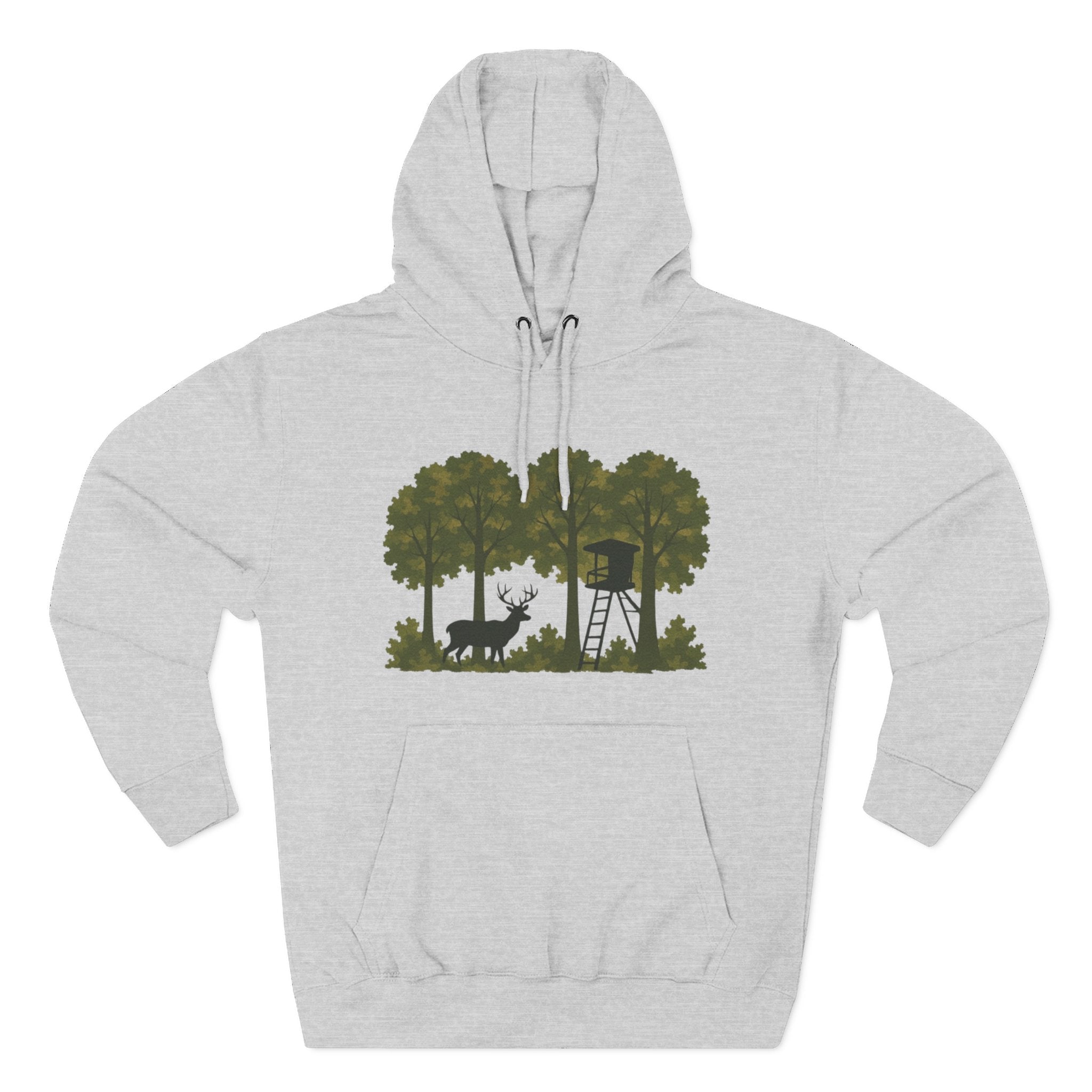 Deer Stand Forest Hoodie | Hunting Lodge Woodland Sweatshirt