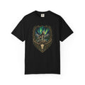 Deer Skull and Wolf Howling T-Shirt | Northern Lights Nature Graphic Tee