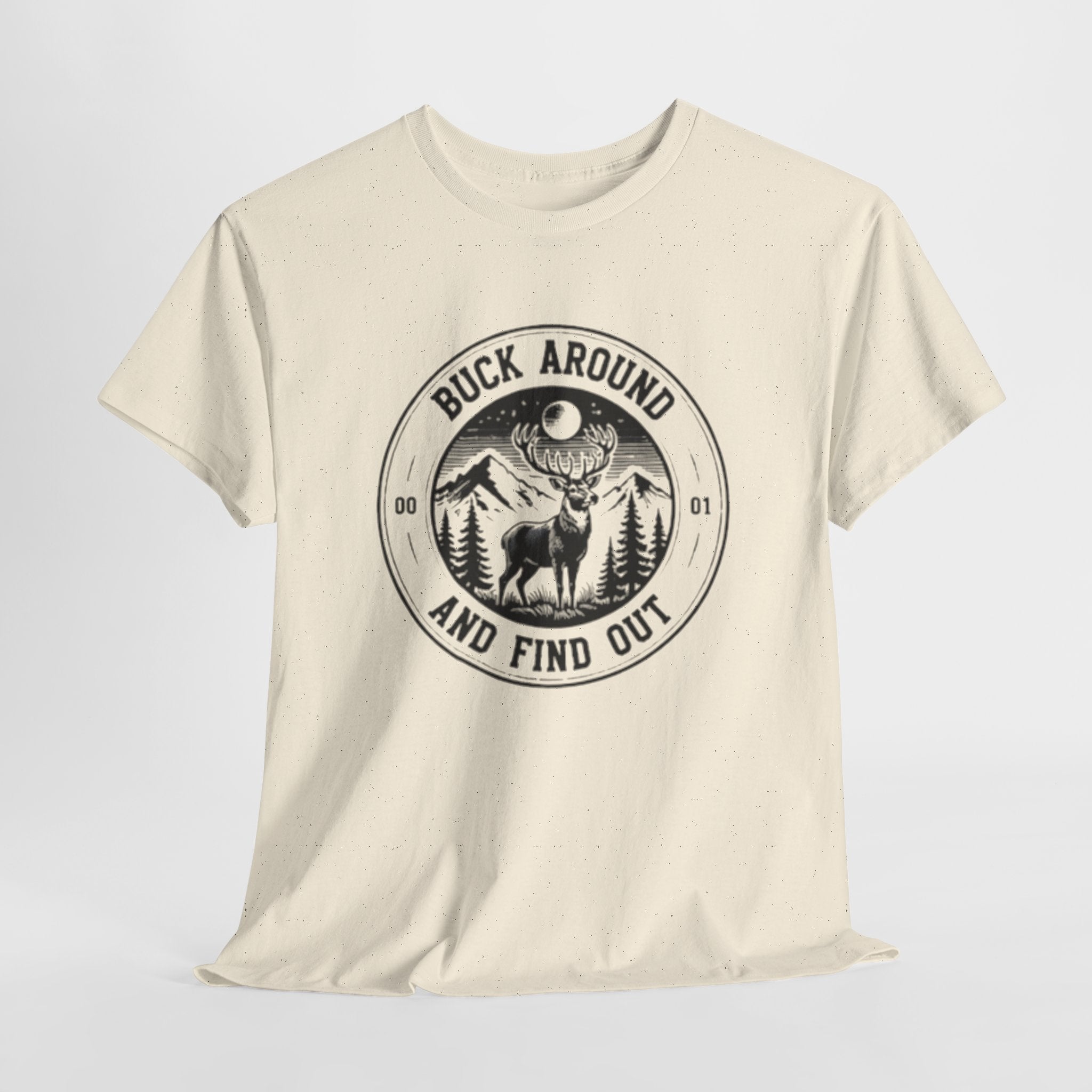 Buck Around And Find Out T‑Shirt | Vintage Deer Mountain Graphic Tee