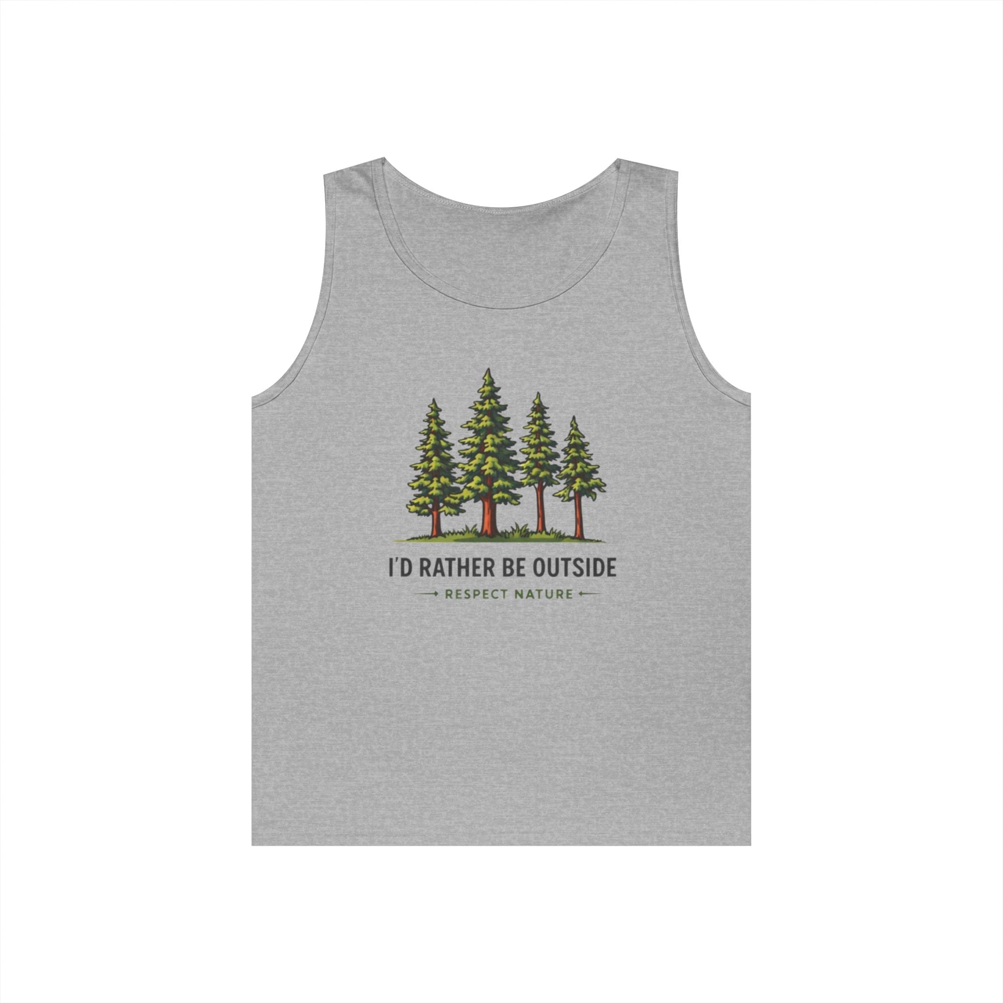 Id Rather Be Outside Tank Top | Nature Lovers Camping Graphic