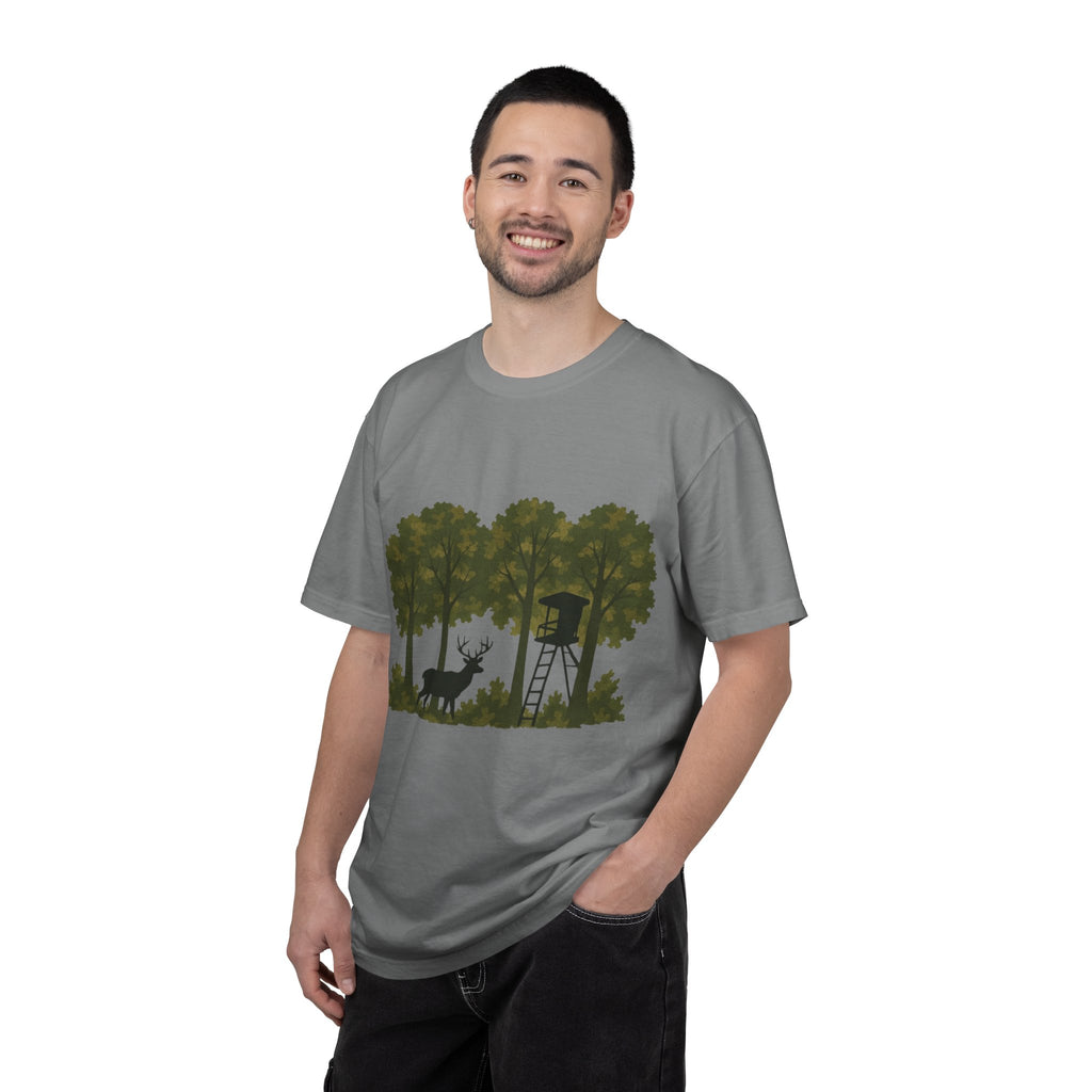 Deer Stand Forest T-Shirt | Hunting Silhouette Tee