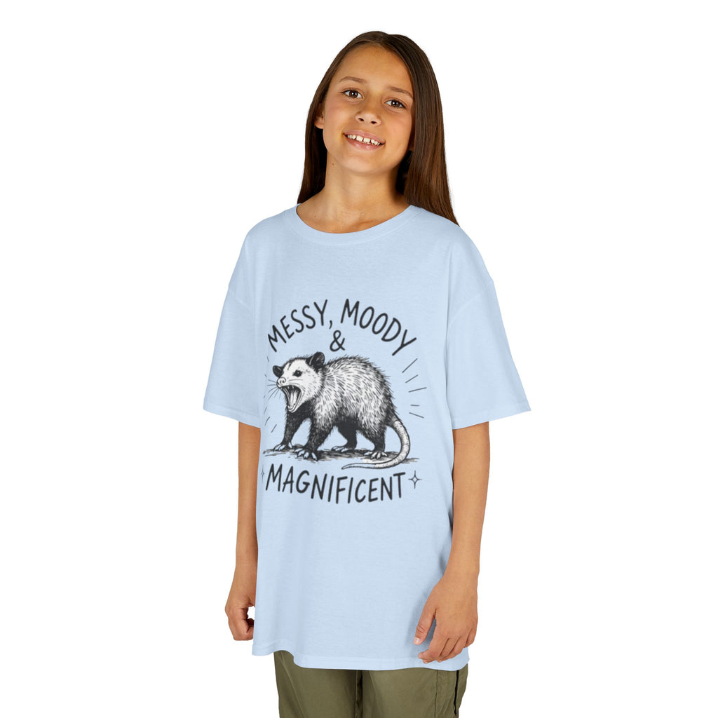 Kids Tee | Messy Moody & Magnificent Opossum Graphic Shirt