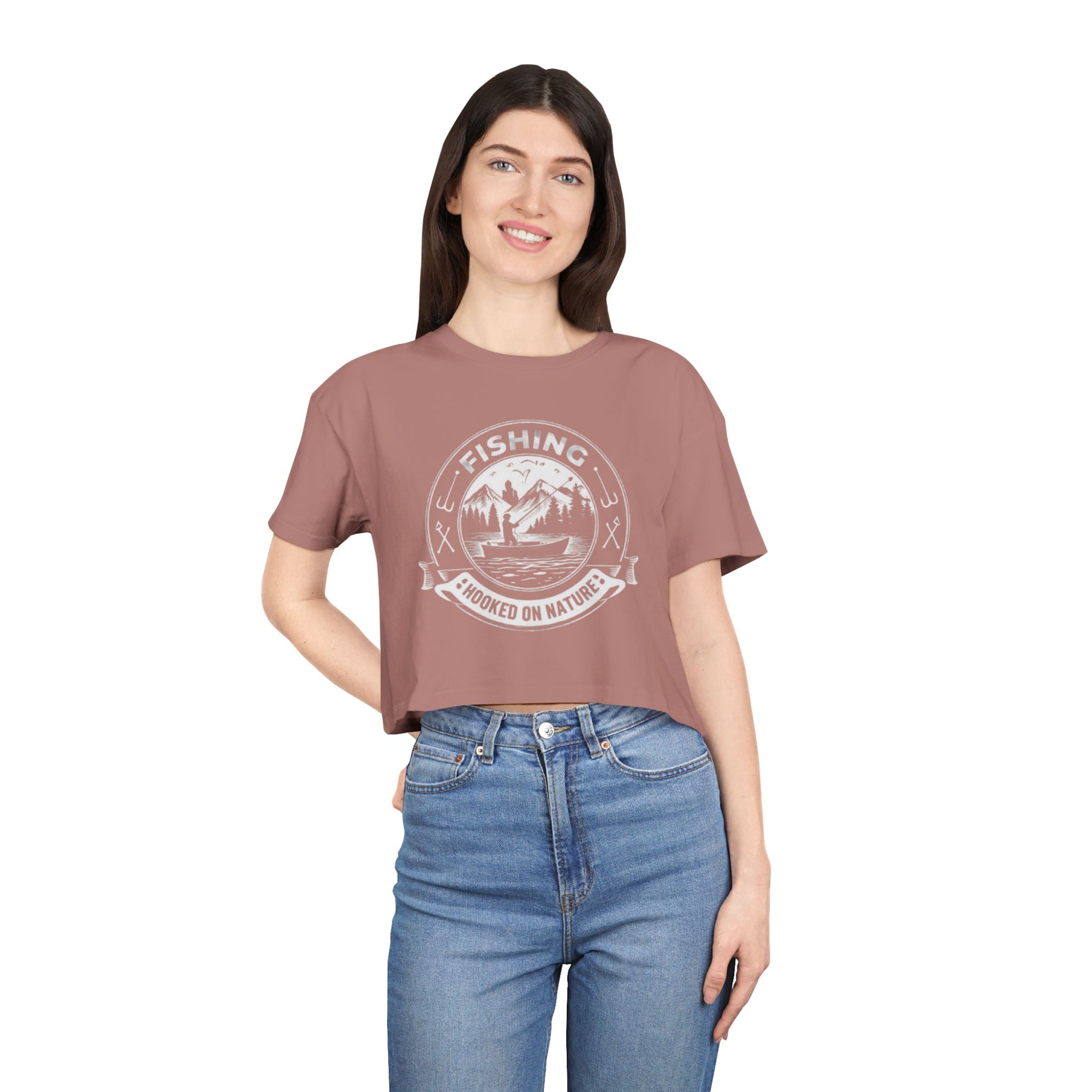 Fishing Crop Tee | Hooked on Nature Womens Outdoor Graphic Top