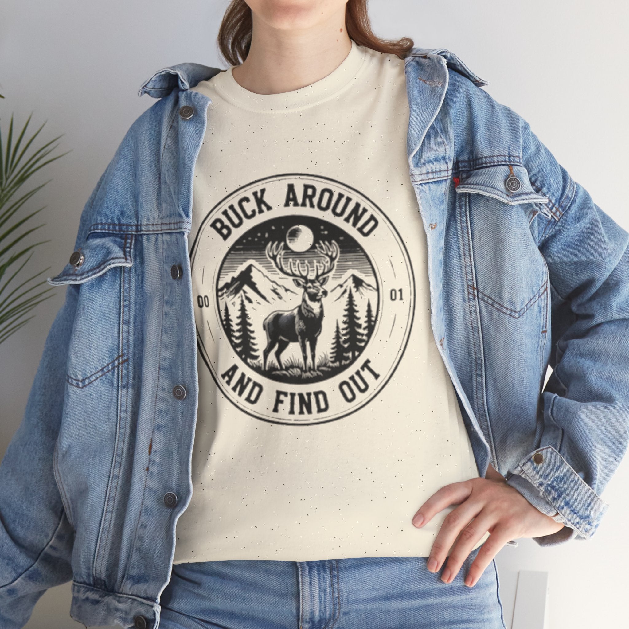Buck Around And Find Out T‑Shirt | Vintage Deer Mountain Graphic Tee