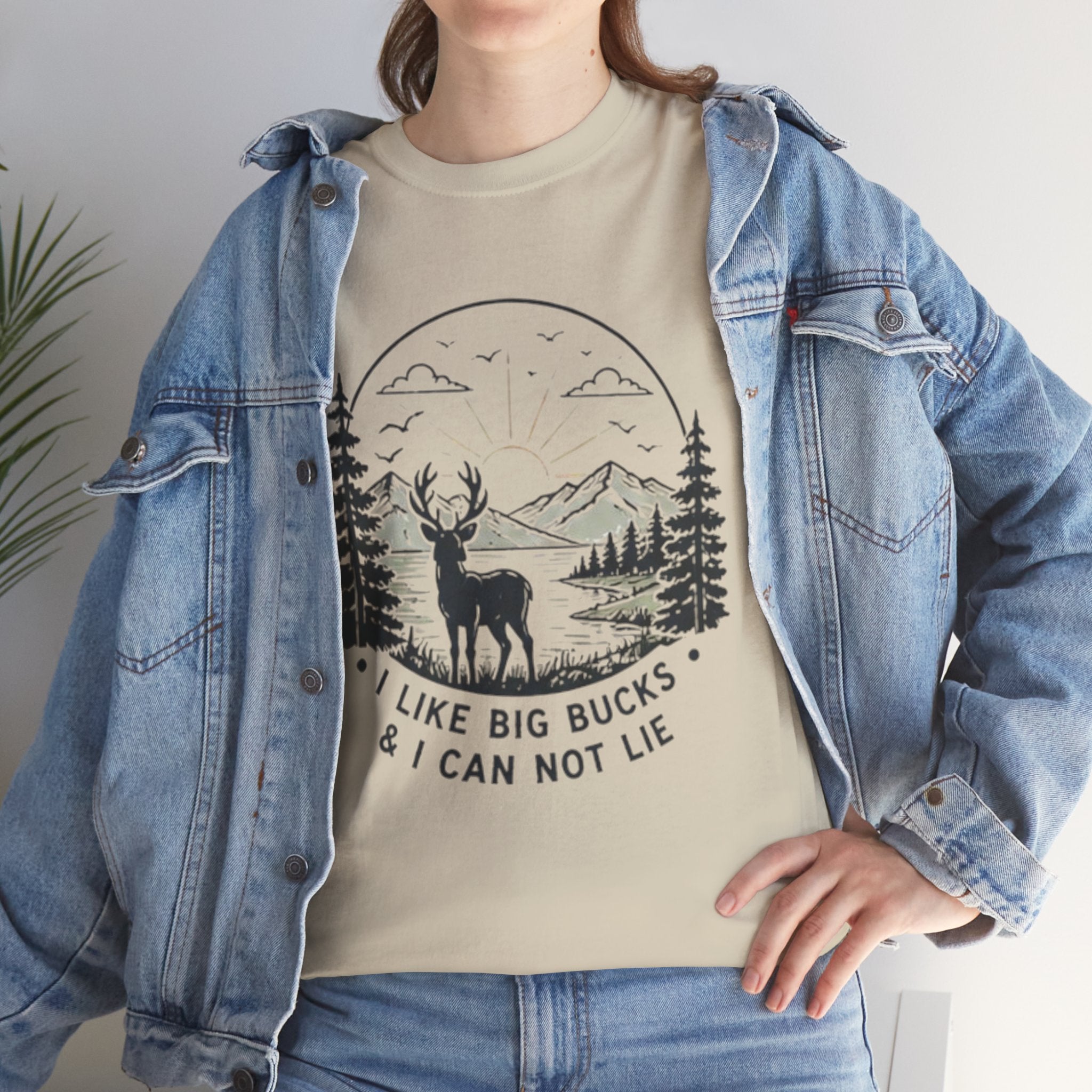 Hunting T-Shirt | "I Like Big Bucks And I Cannot Lie" Graphic Tee