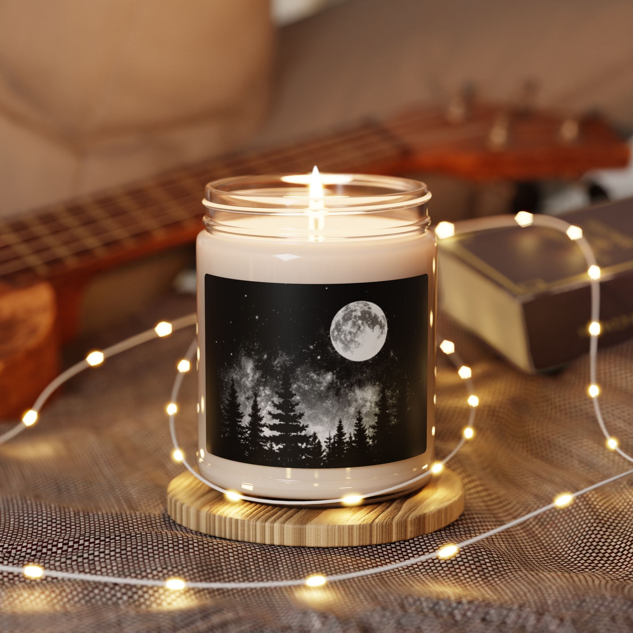 Moonlit Forest Soy Candle | 9oz Scented Jar Full Moon Night Vibe