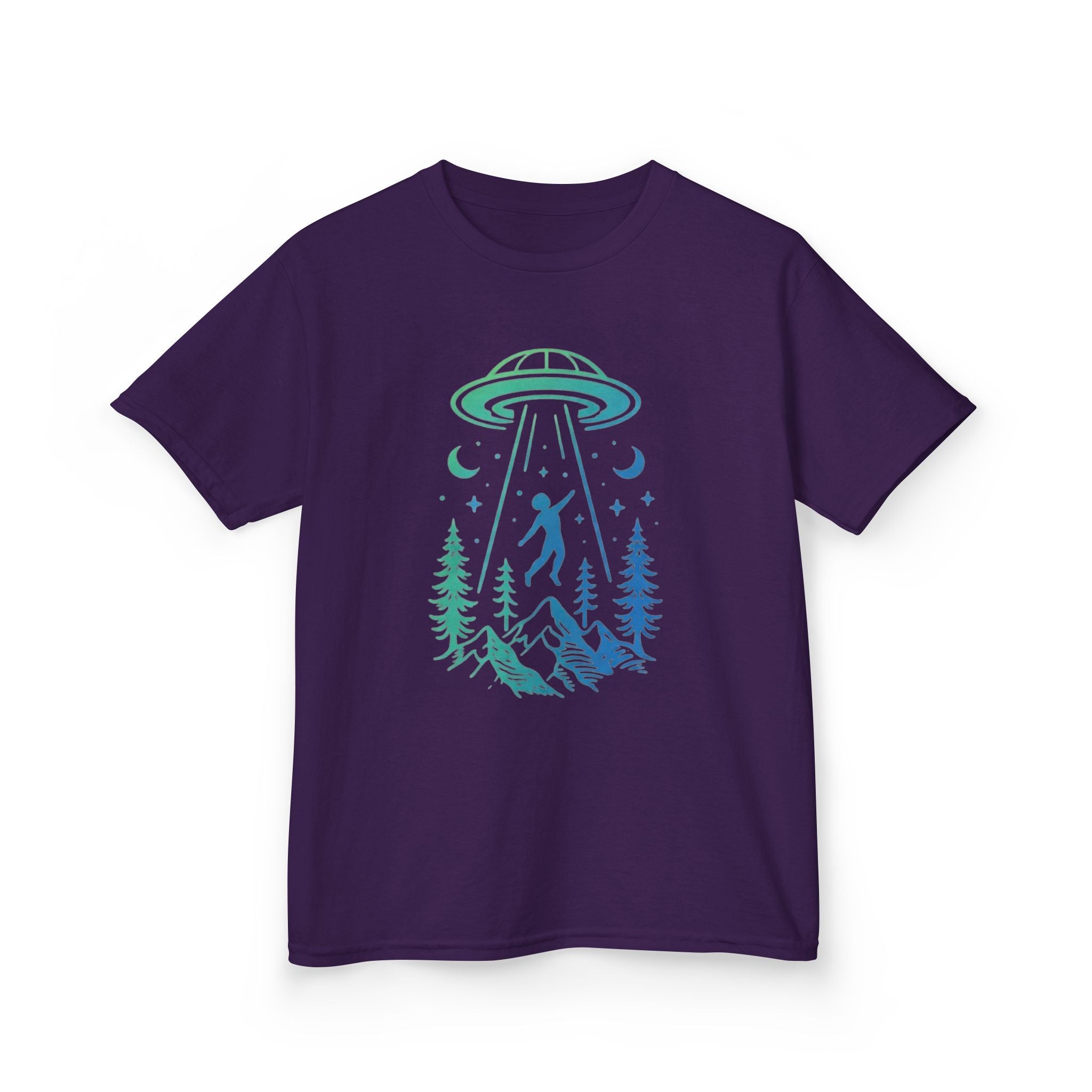 Kids UFO Abduction Tee | Space Adventure Mountain Shirt