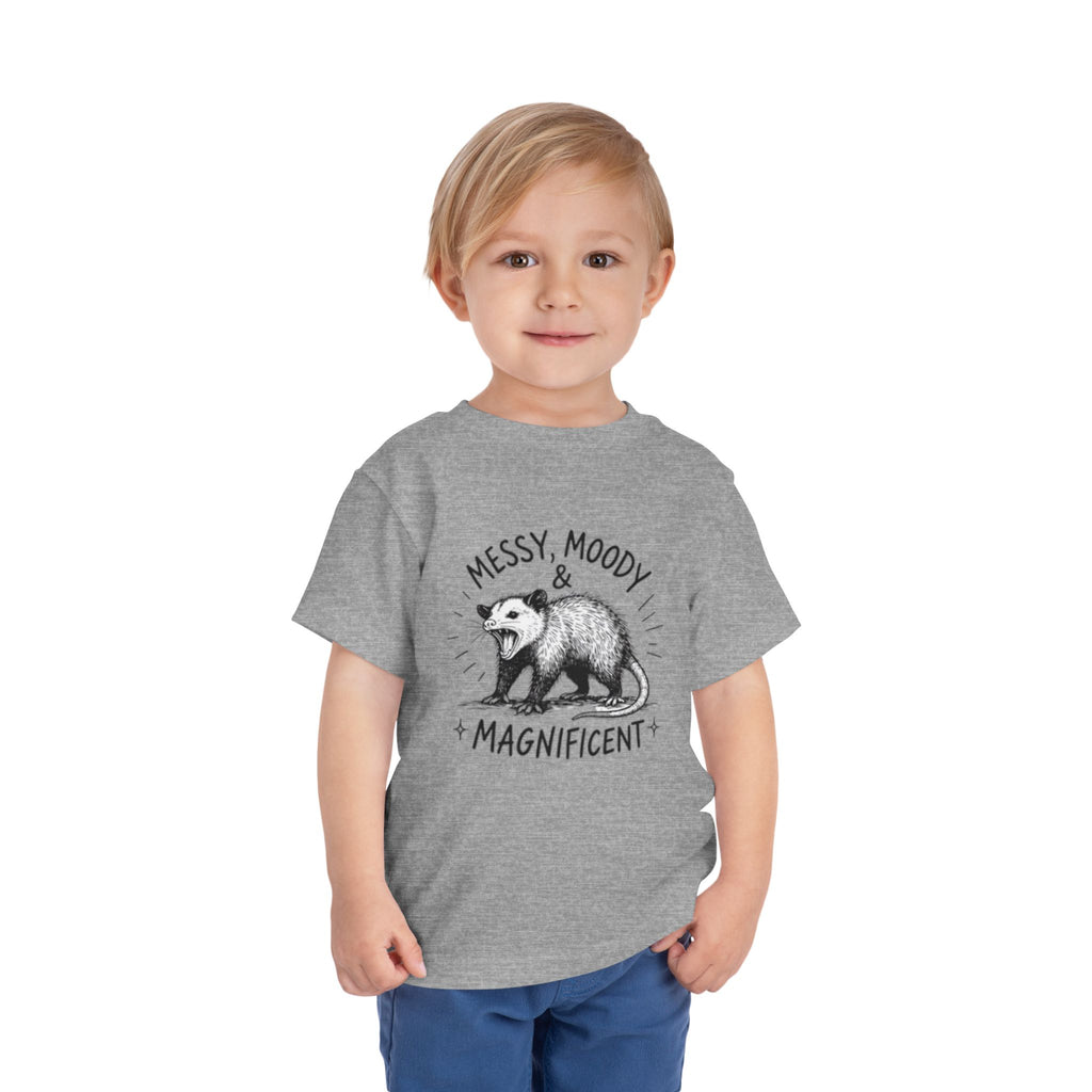 Messy, Moody & Magnificent Toddler Tee | Possum Graphic Shirt