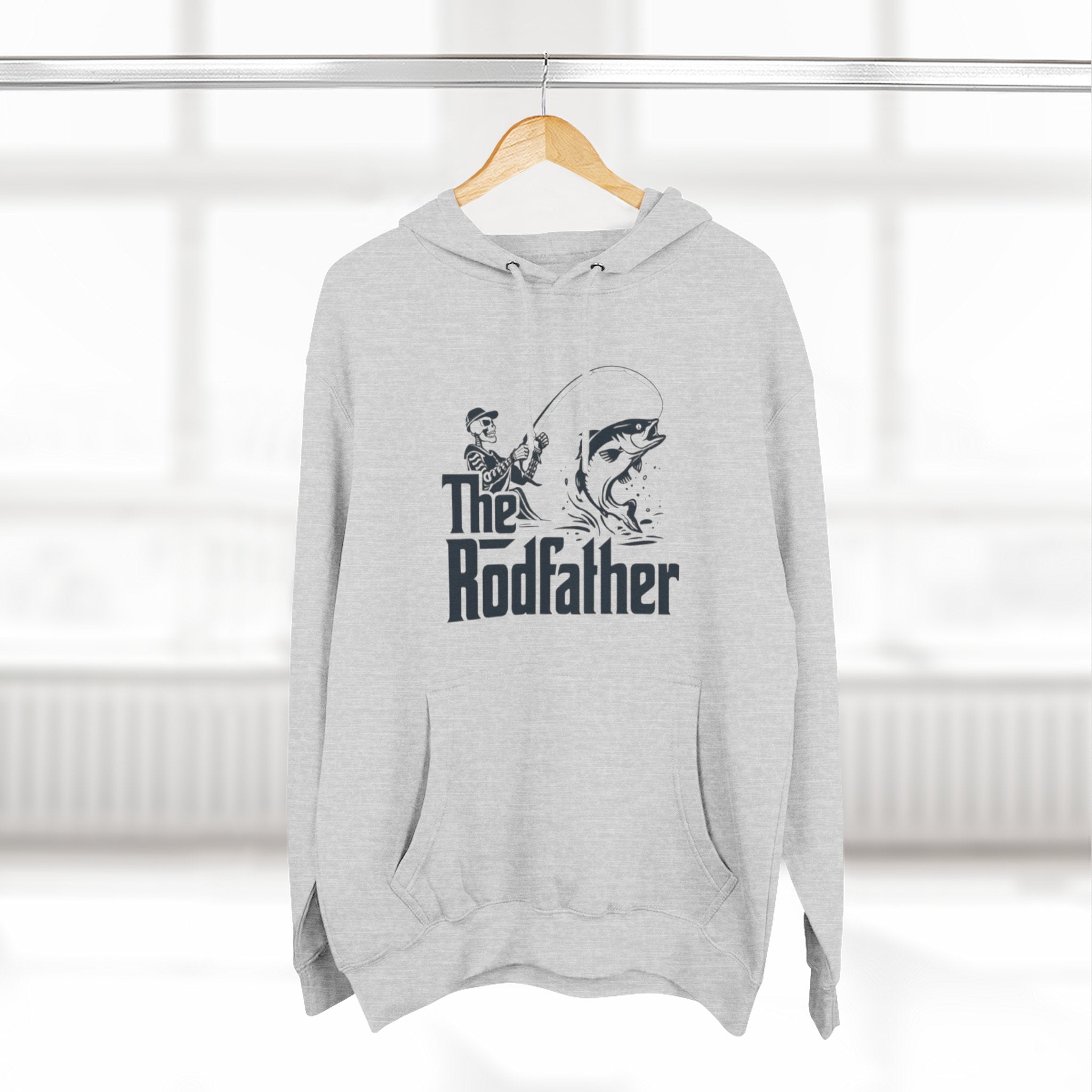 The Rodfather Hoodie | Fishing Graphic Pullover for Anglers