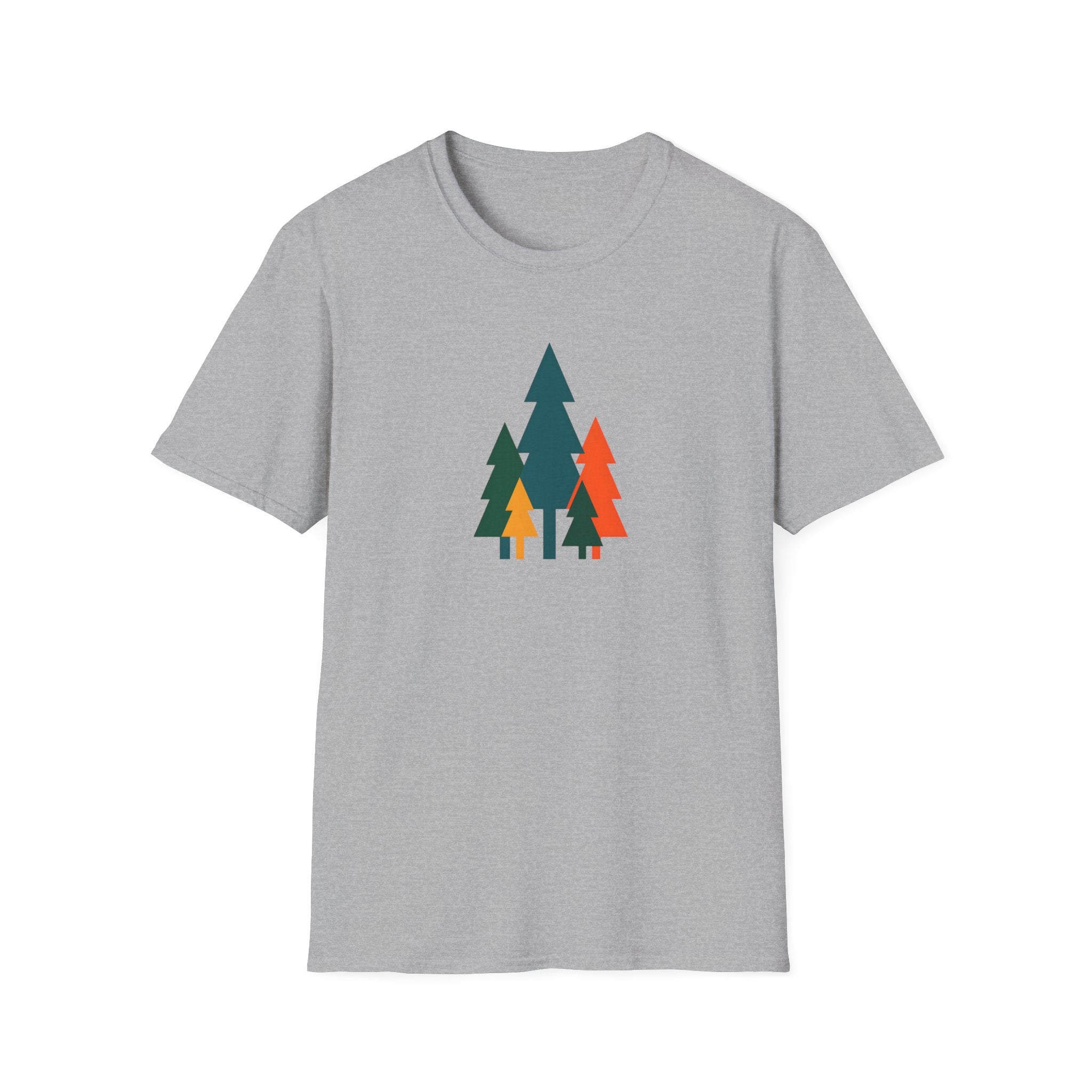 Colorful Pine Trees T-Shirt | Vibrant Forest Graphic Tee