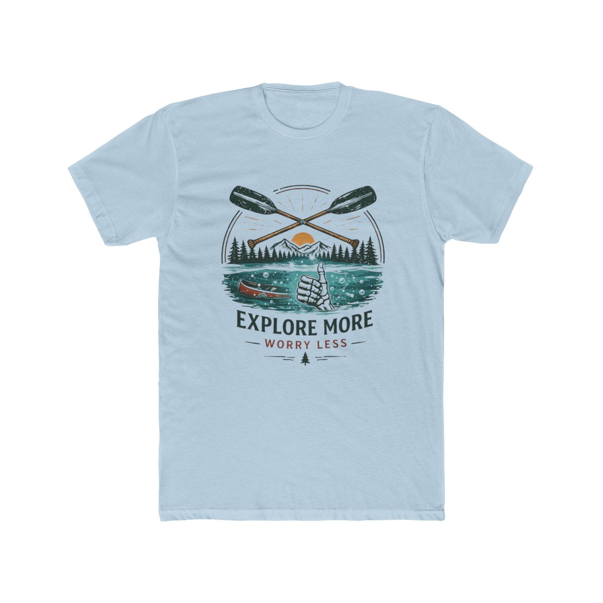 Explore More Worry Less T-Shirt | Outdoor Adventure Graphic Tee