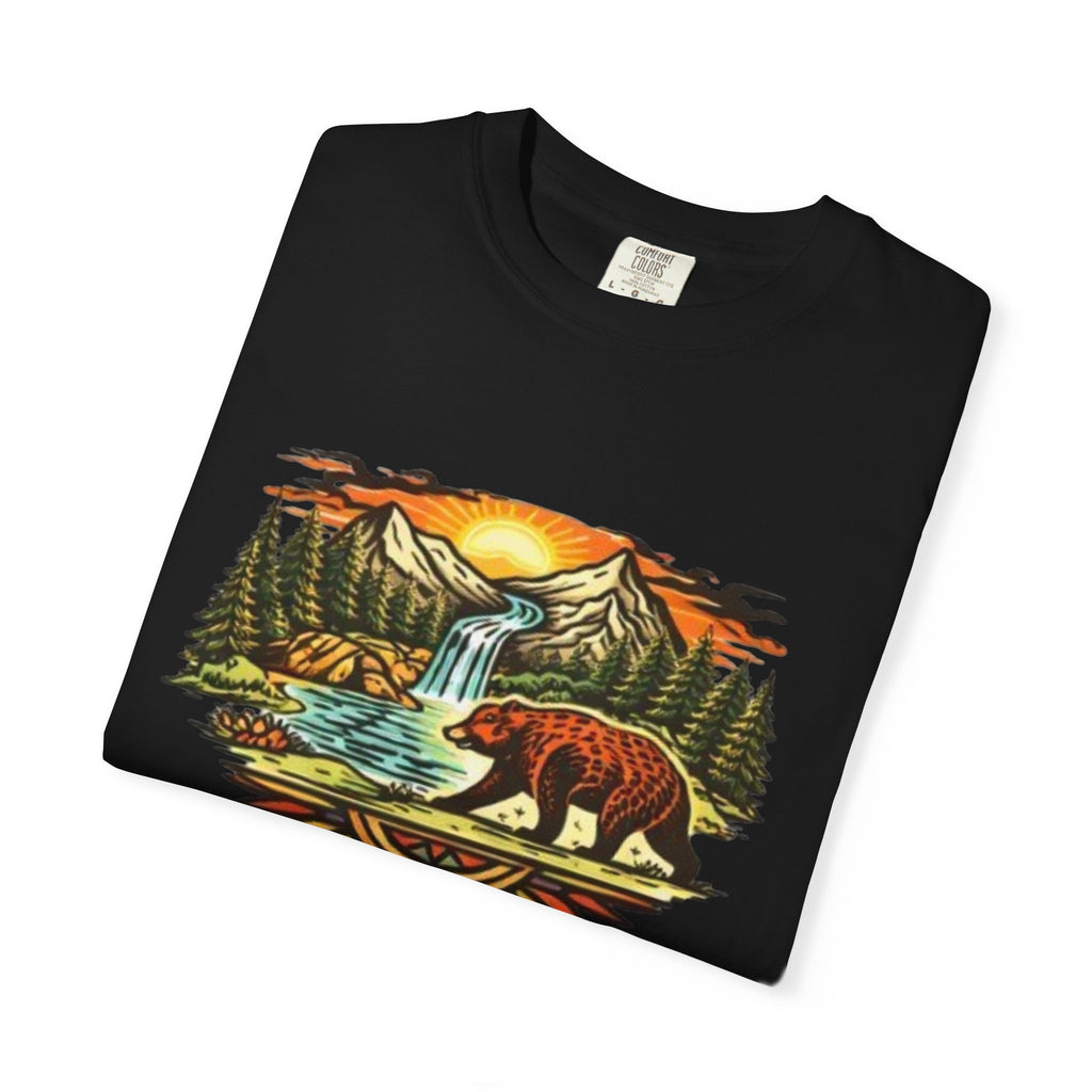 Bear Mountain Sunset T-Shirt | Scenic Wilderness Graphic Tee