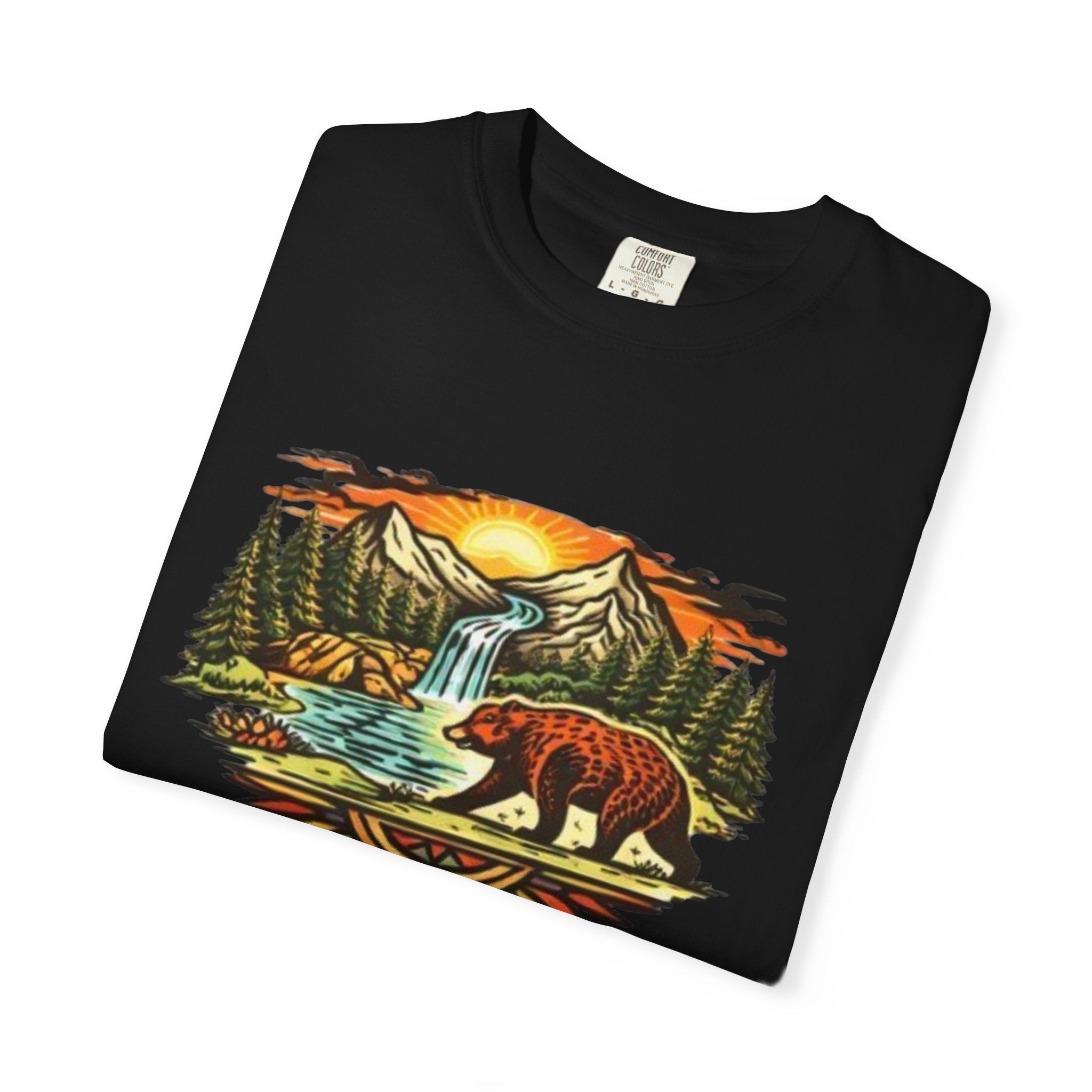 Bear Mountain Sunset T-Shirt | Scenic Wilderness Graphic Tee