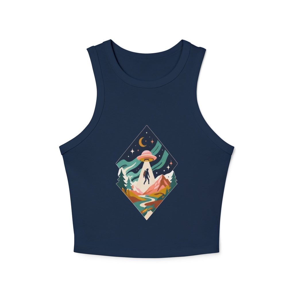 Alien Abduction Mountain Crop Tank