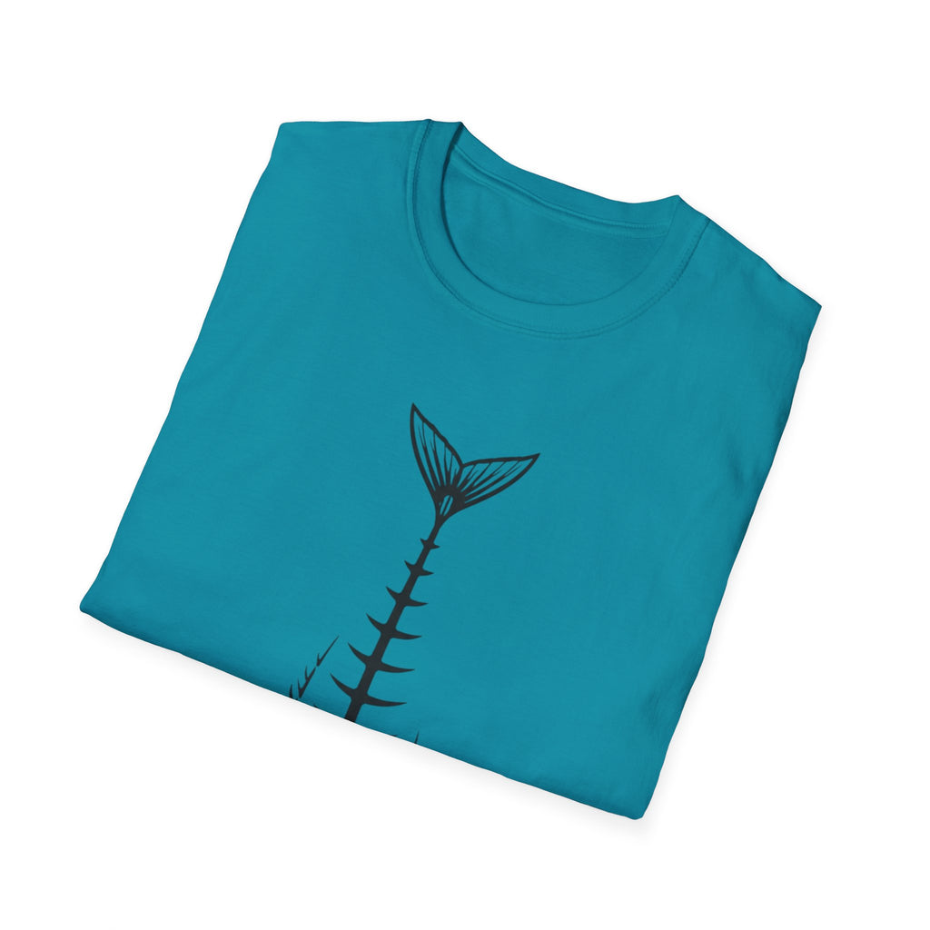 Fish Skeleton Graphic T-Shirt | Minimal Fish Tee