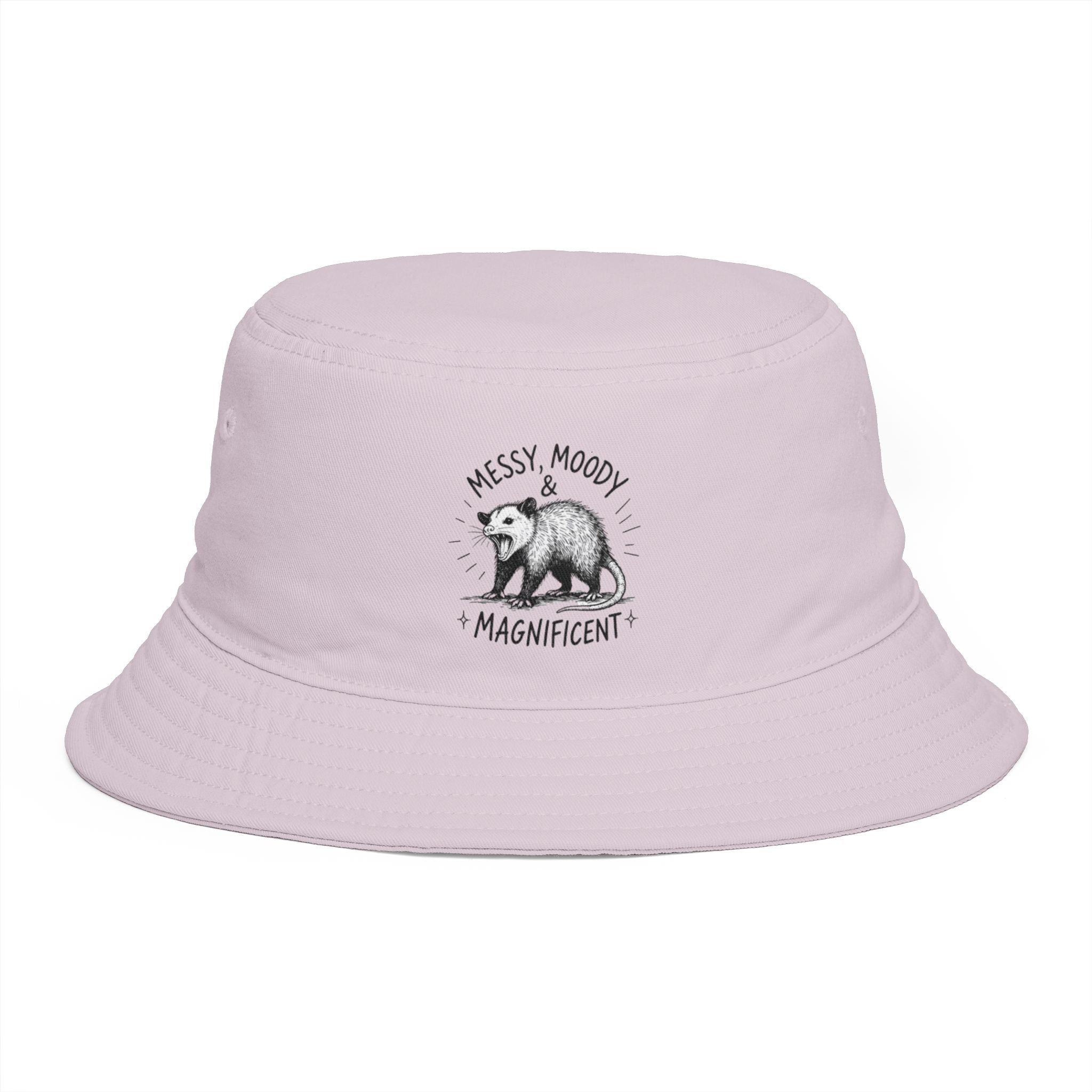 Messy Moody & Magnificent Bear Bucket Hat | Cute Vintage Graphic Sun Hat