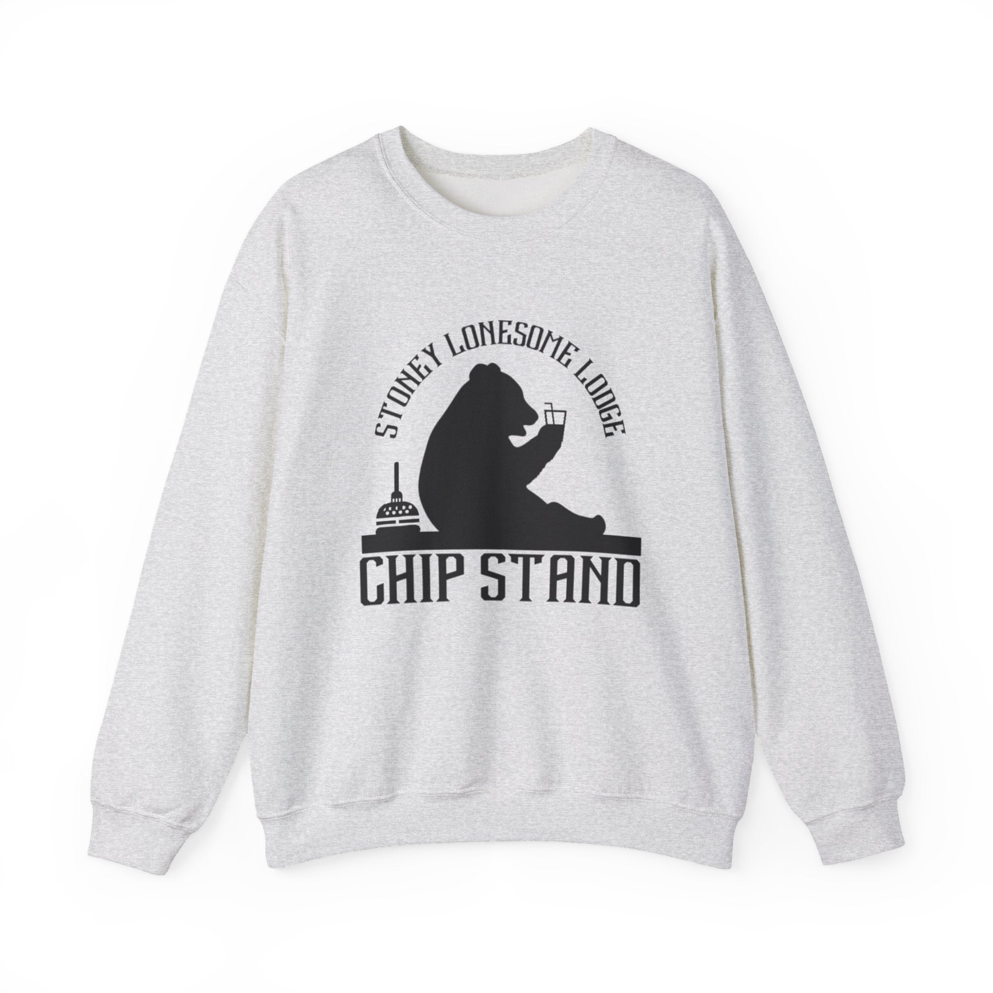 Crewneck Sweatshirt | Stoney Lonesome Lodge “Chip Stand” Bear Logo