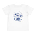 Toddler Tee | "Feral and Free" Raccoon Graphic