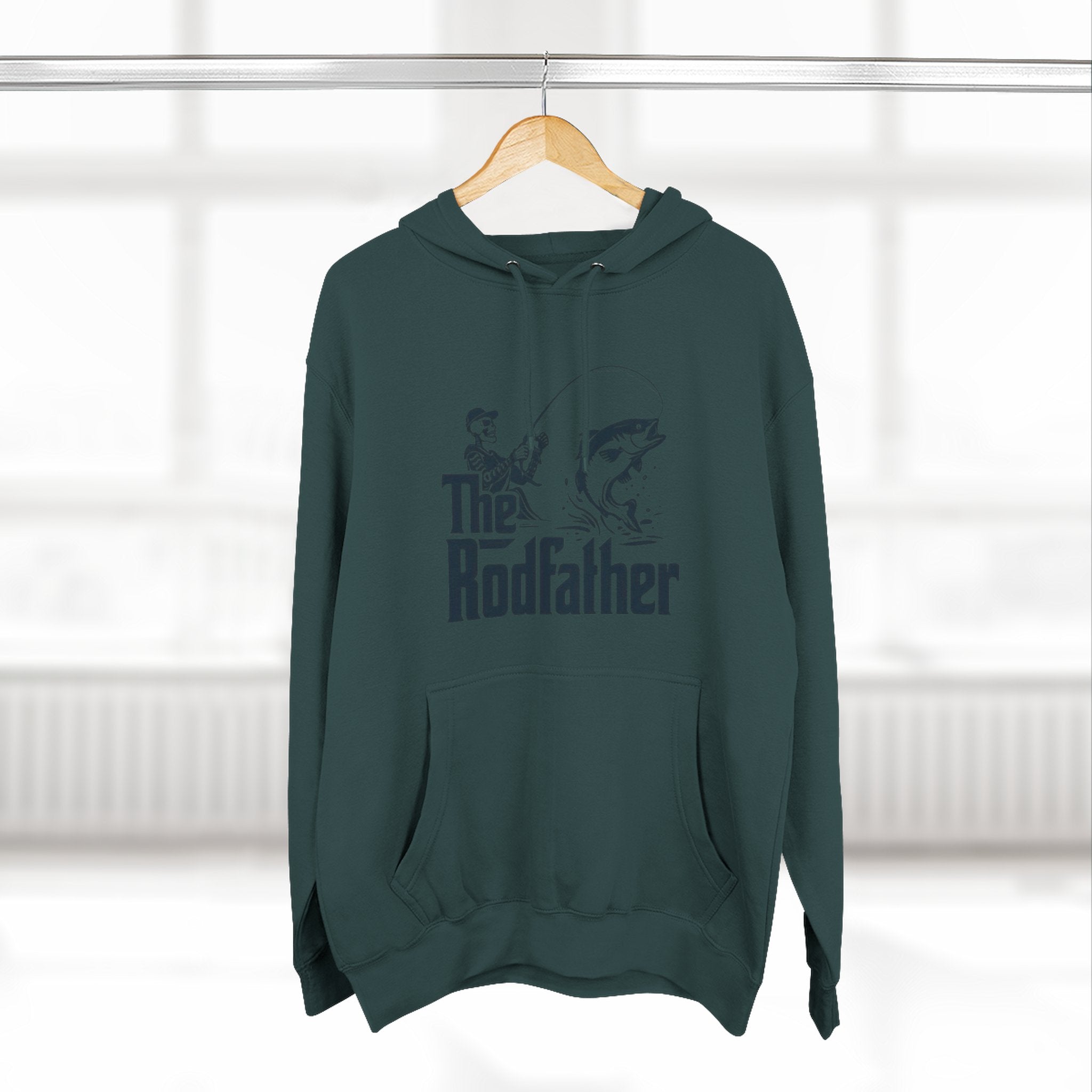 The Rodfather Hoodie | Fishing Graphic Pullover for Anglers