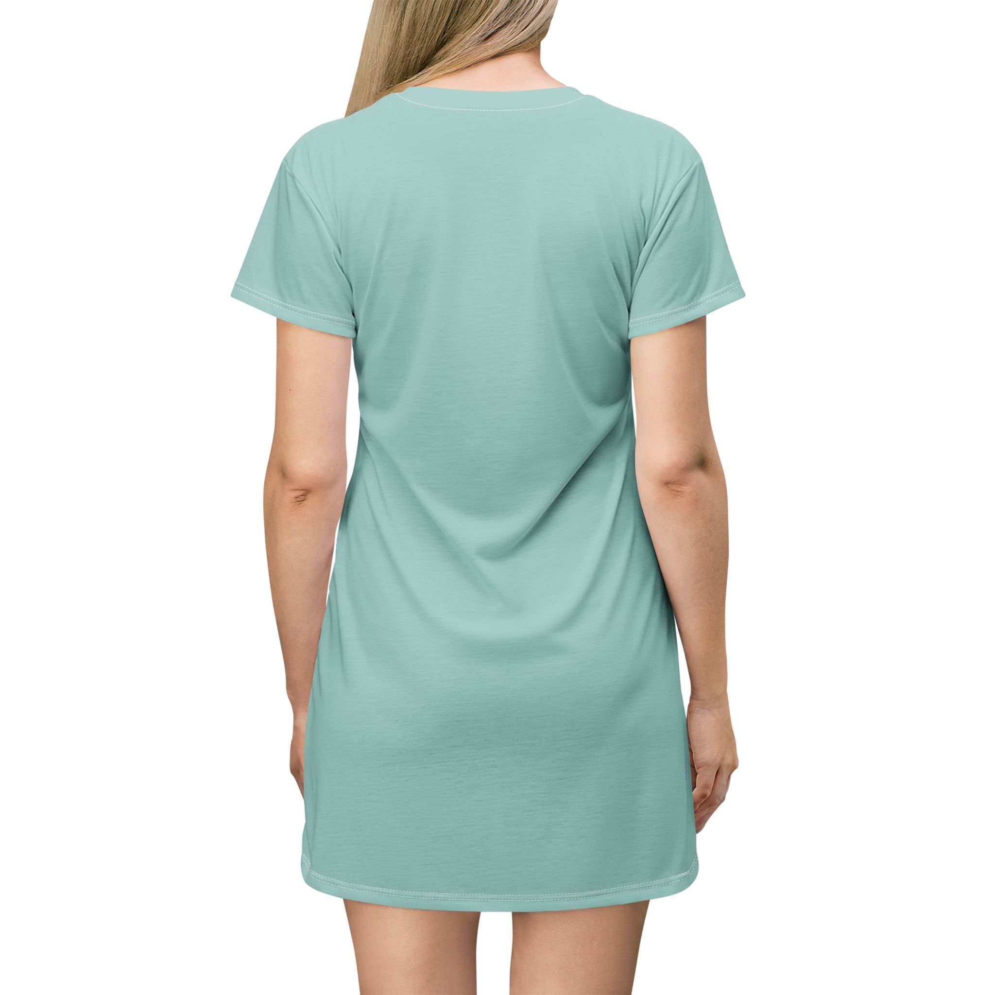 Stay Weird Canoe Bigfoot T-Shirt Dress | Cute Outdoor Graphic Dress