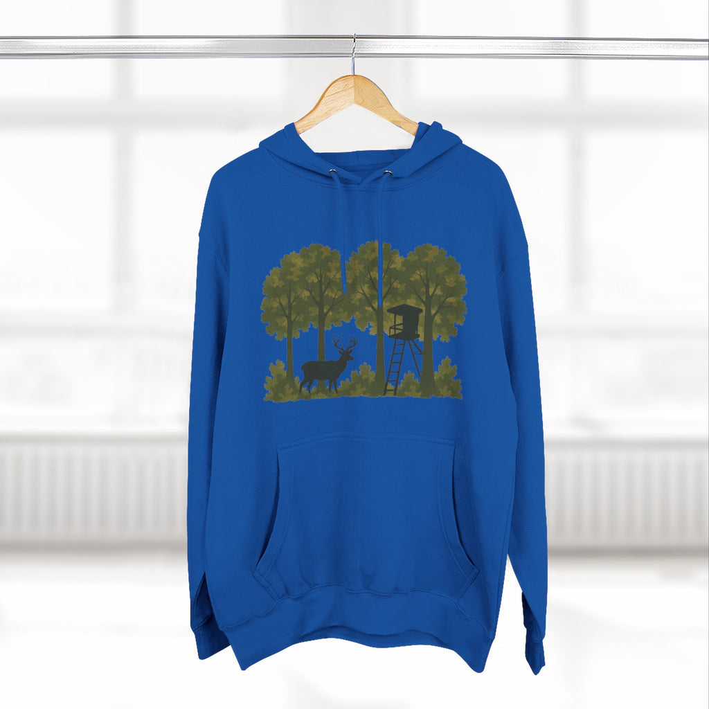 Deer Stand Forest Hoodie | Hunting Lodge Woodland Sweatshirt