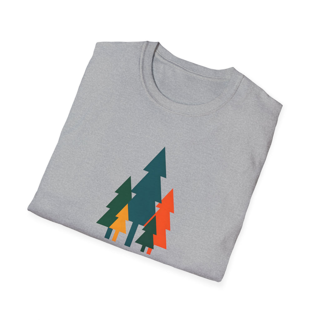 Colorful Pine Trees T-Shirt | Vibrant Forest Graphic Tee