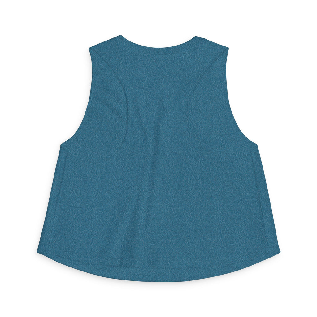 Camping Coffee Crop Tank | "Camp. Coffee. Repeat" Graphic Women's Top