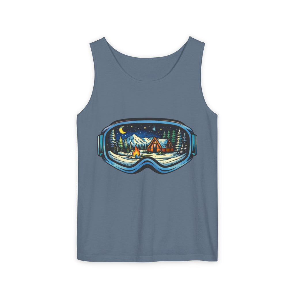 Tank Top | Ski Goggle Winter Cabin Graphic