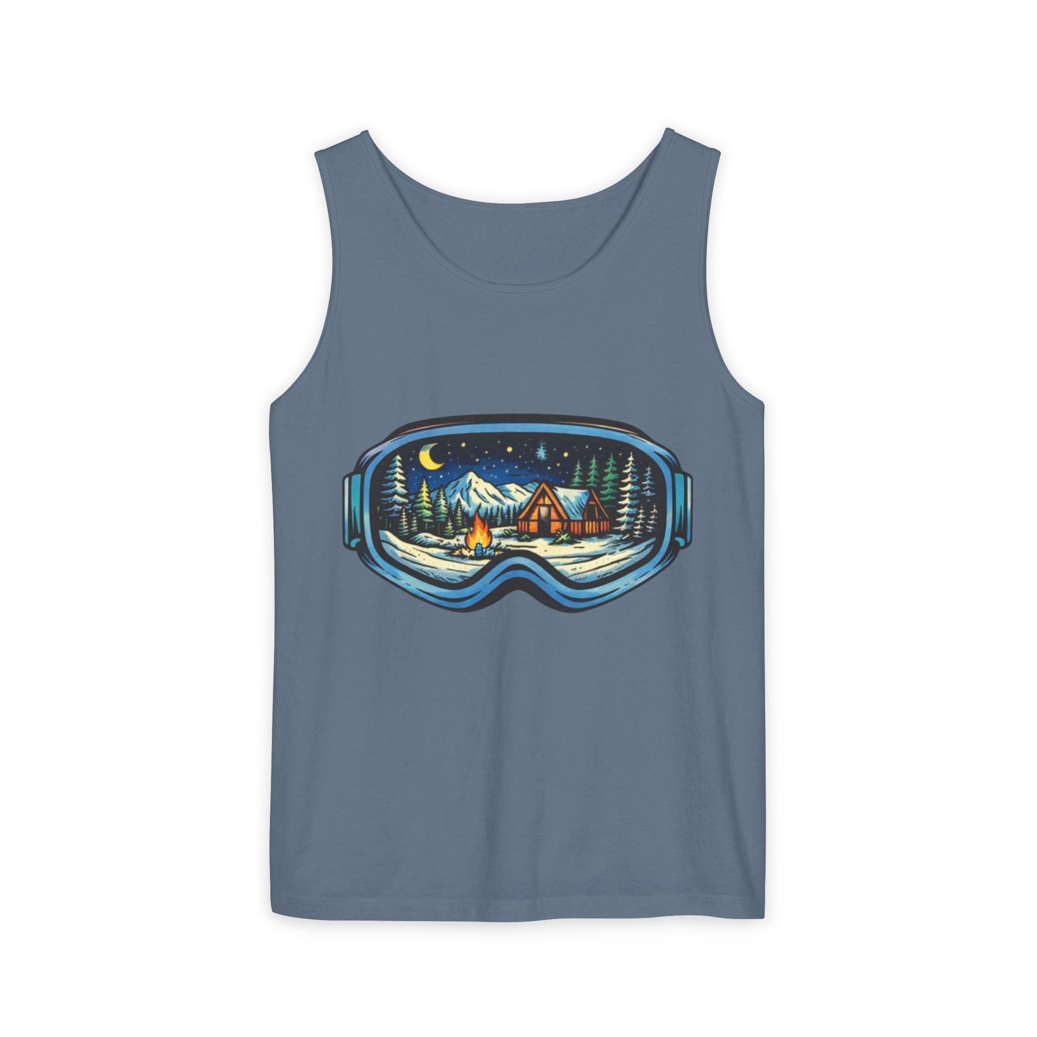 Tank Top | Ski Goggle Winter Cabin Graphic