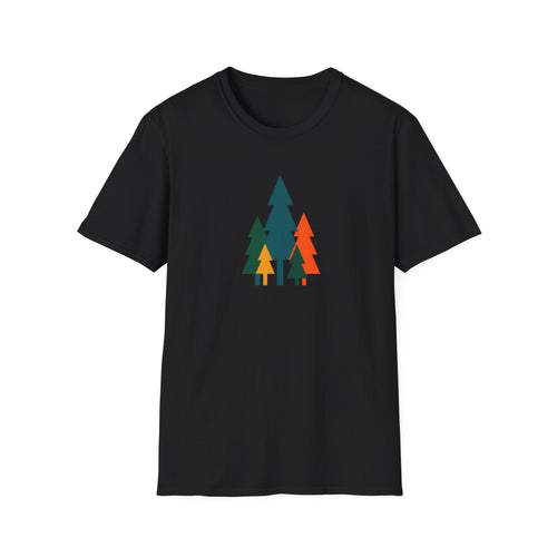 Colorful Pine Trees T-Shirt | Vibrant Forest Graphic Tee