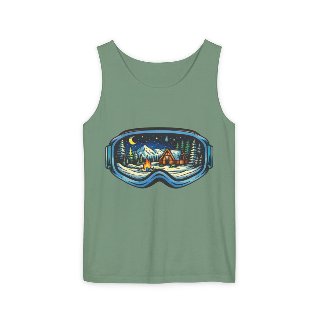 Tank Top | Ski Goggle Winter Cabin Graphic