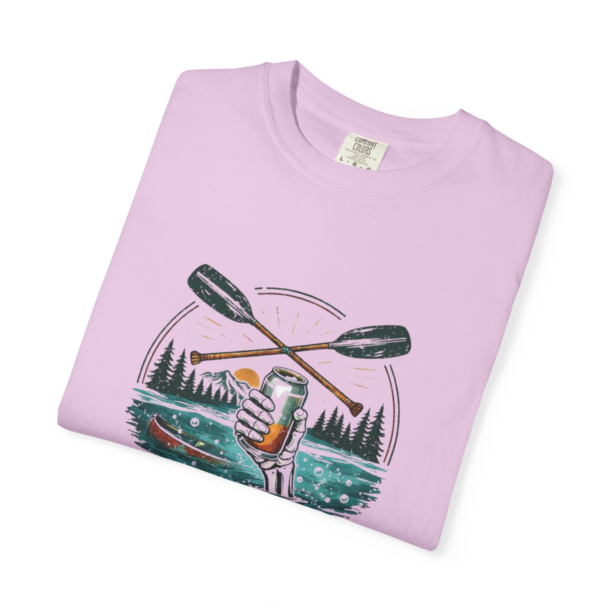 Explore More Worry Less T-Shirt | Outdoor Canoe Camping Adventure Tee