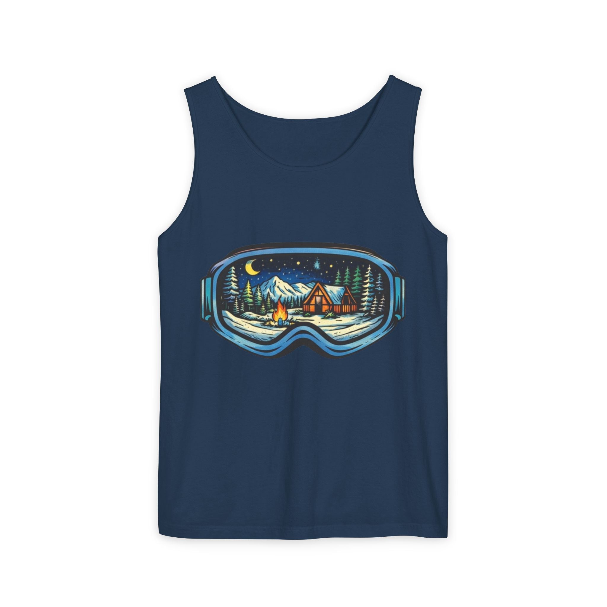 Tank Top | Ski Goggle Winter Cabin Graphic