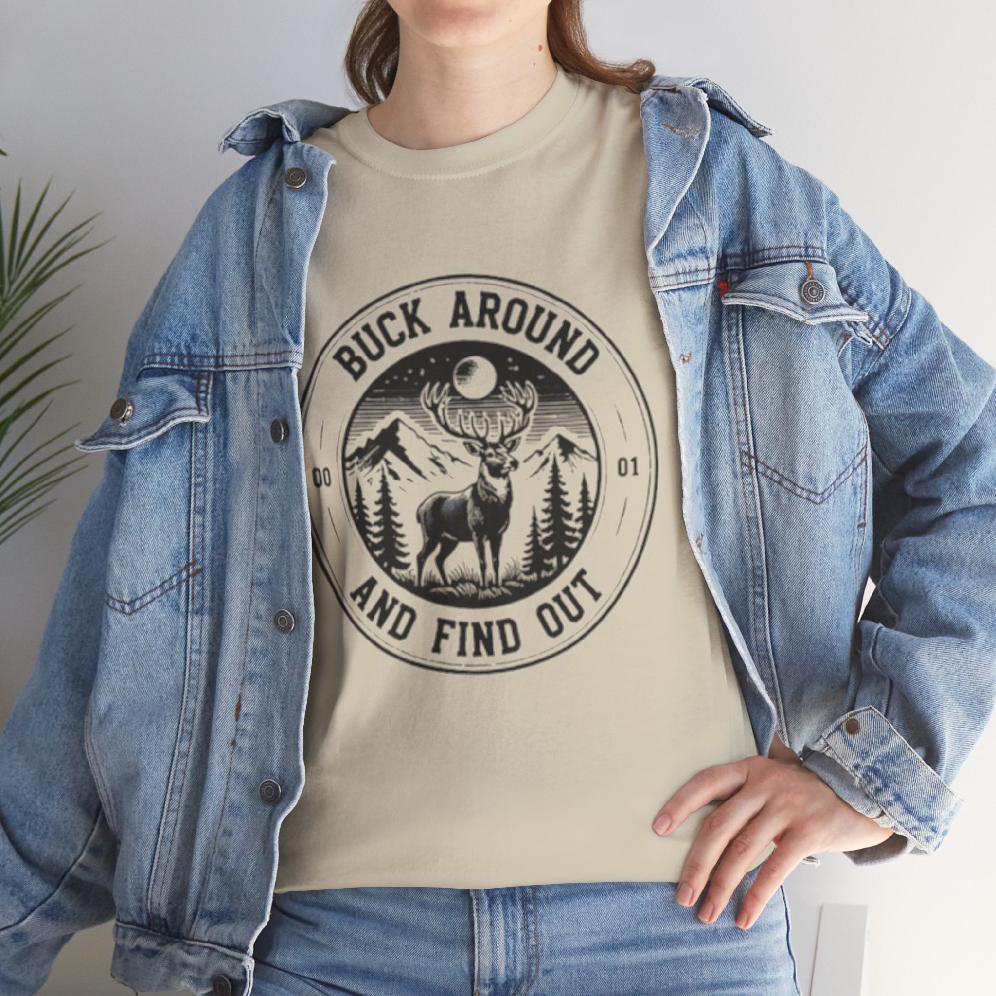 Buck Around And Find Out T‑Shirt | Vintage Deer Mountain Graphic Tee