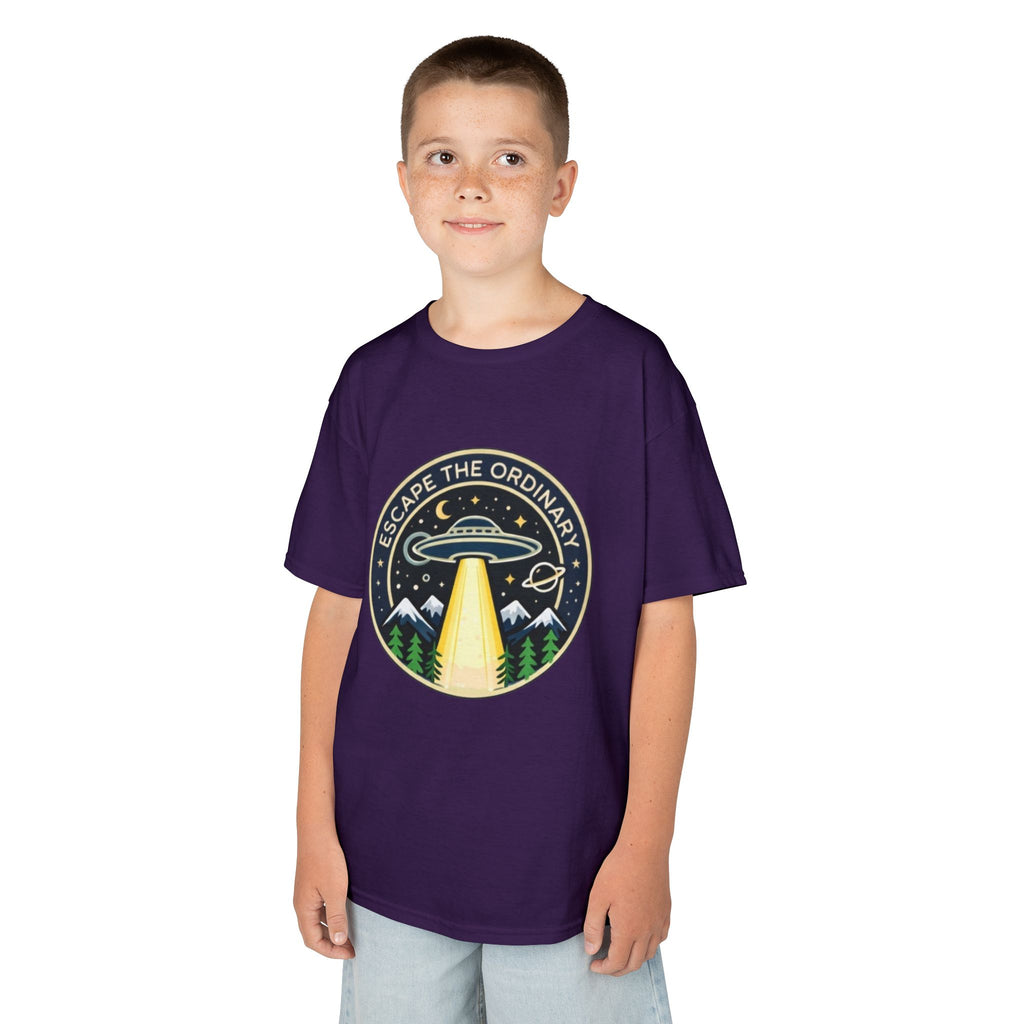 Kids T-Shirt | Escape the Ordinary UFO Adventure Graphic