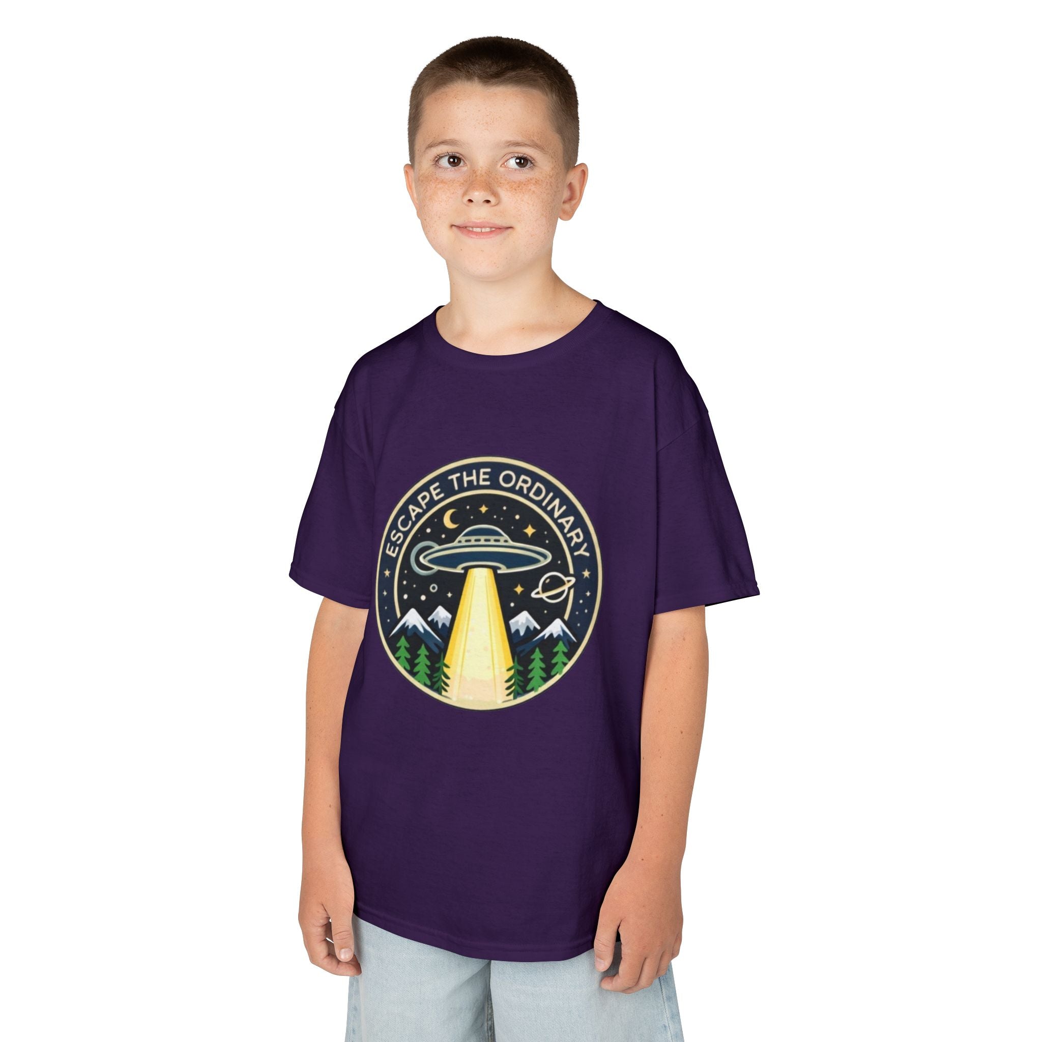 Kids T-Shirt | Escape the Ordinary UFO Adventure Graphic
