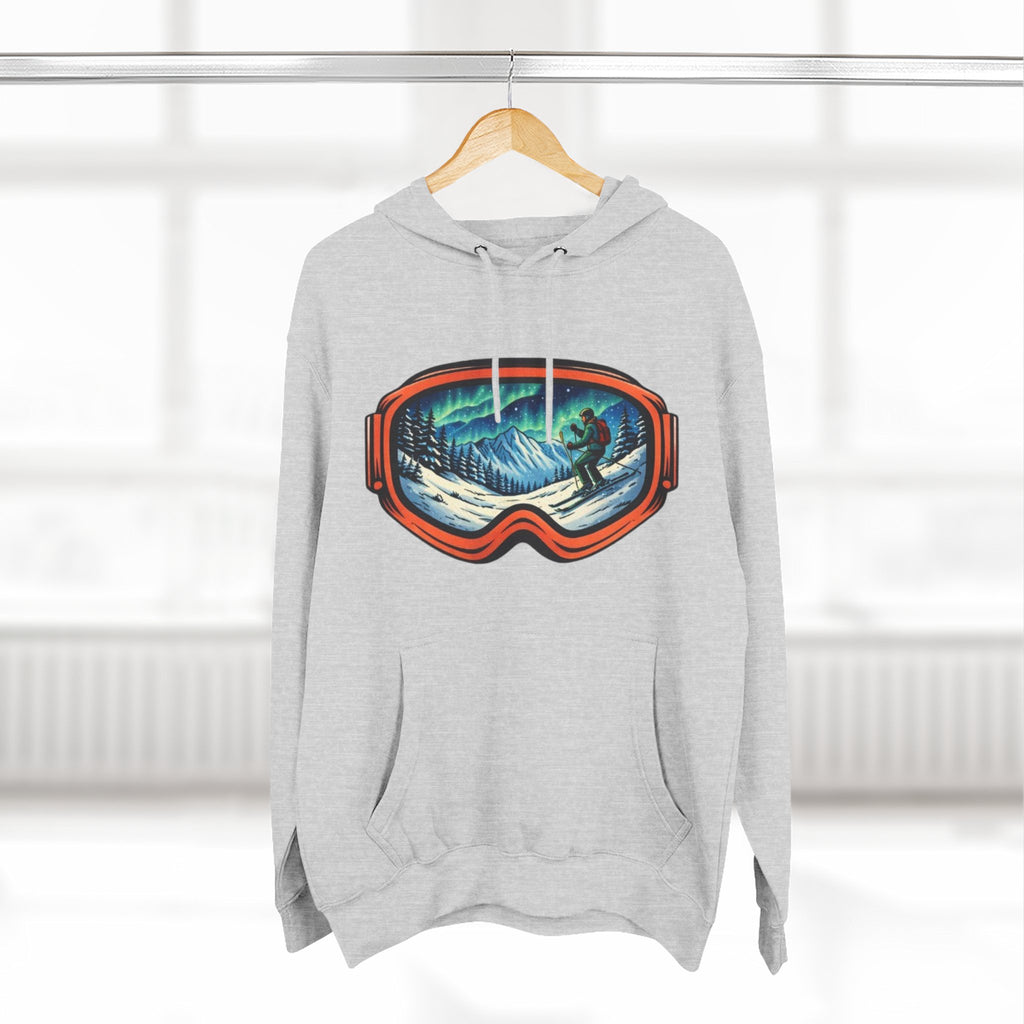 Ski Snowboard Goggles Graphic Hoodie — Mountain Rider Winter Pullover
