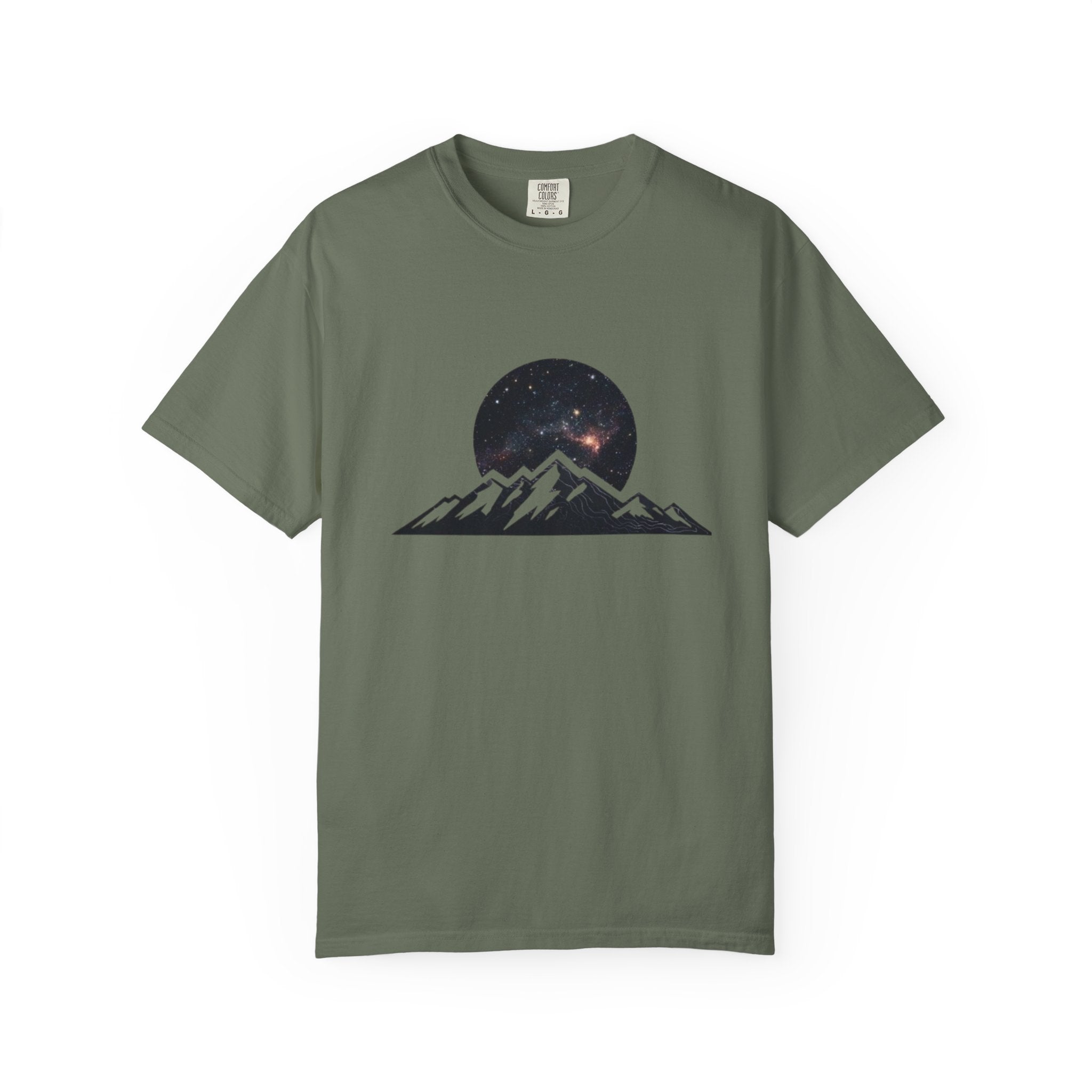 Galaxy Mountainscape T-Shirt Cosmic Mountain Landscape Tee