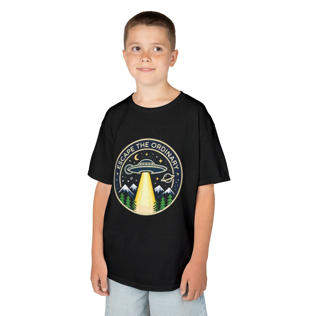 Kids T-Shirt | Escape the Ordinary UFO Adventure Graphic