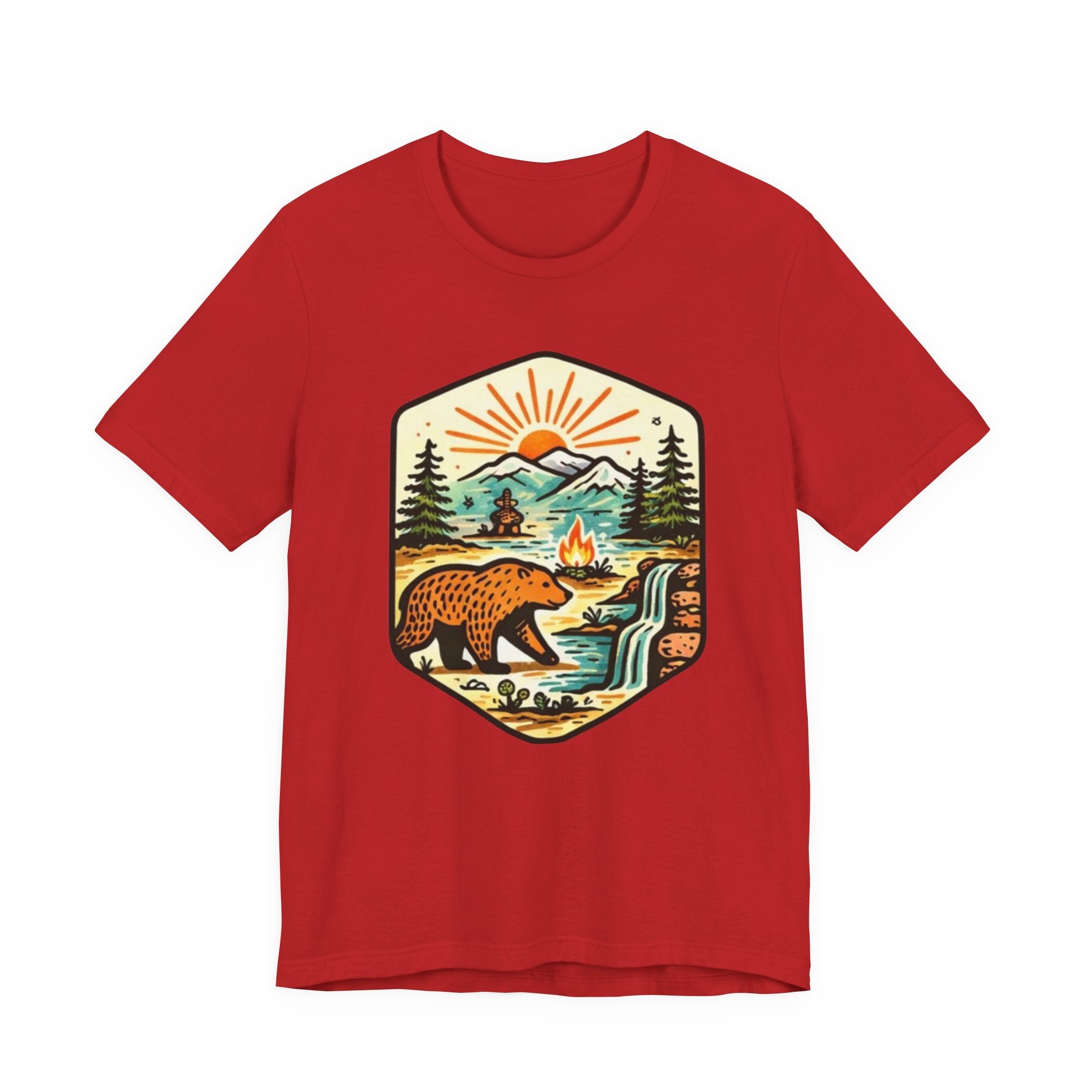 Retro Wilderness Bear T-Shirt Vintage Outdoors Graphic Tee