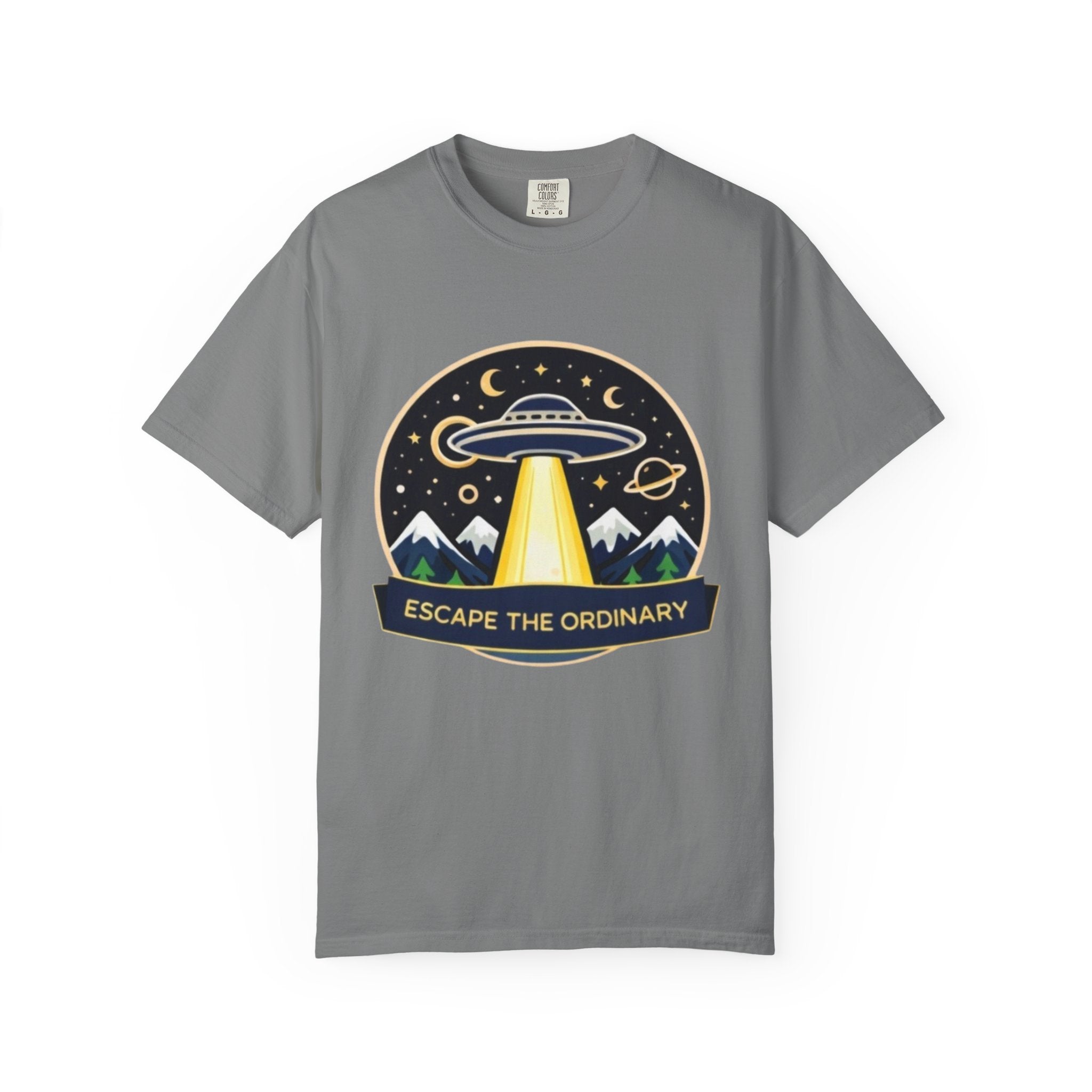 T-Shirt | "Escape the Ordinary" UFO Adventure Graphic Tee