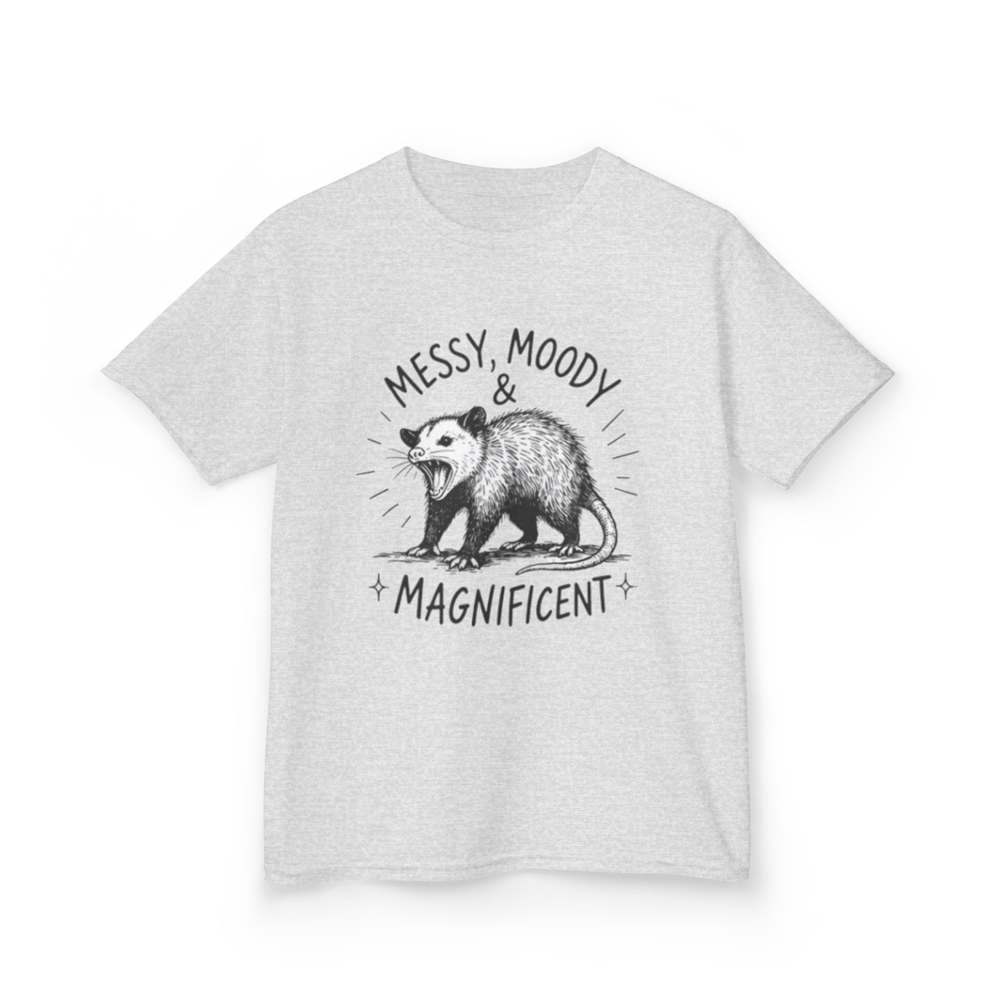 Kids Tee | Messy Moody & Magnificent Opossum Graphic Shirt