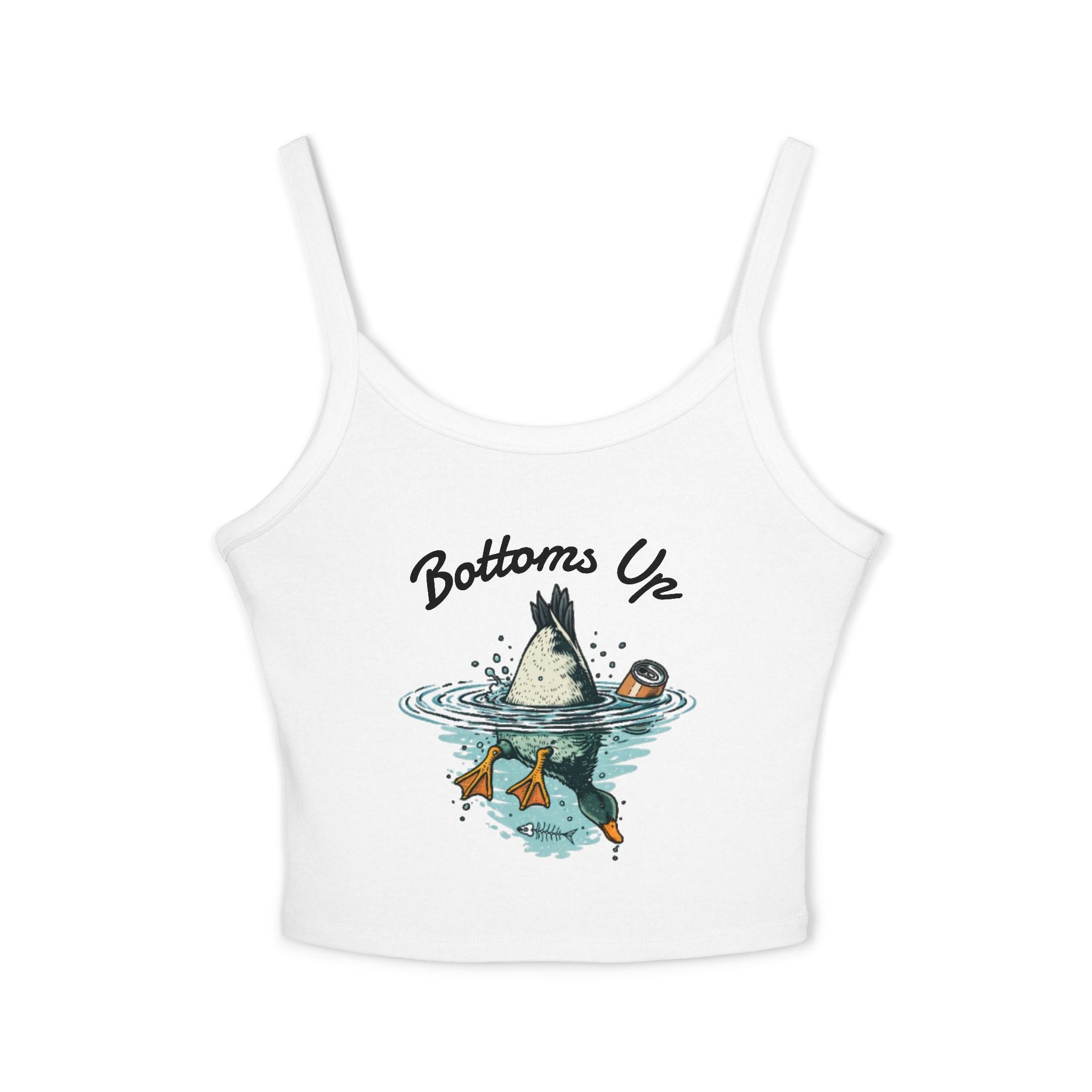 Bottoms Up Duck Diving Tank Top | Womens Spaghetti Strap Swim Shirt