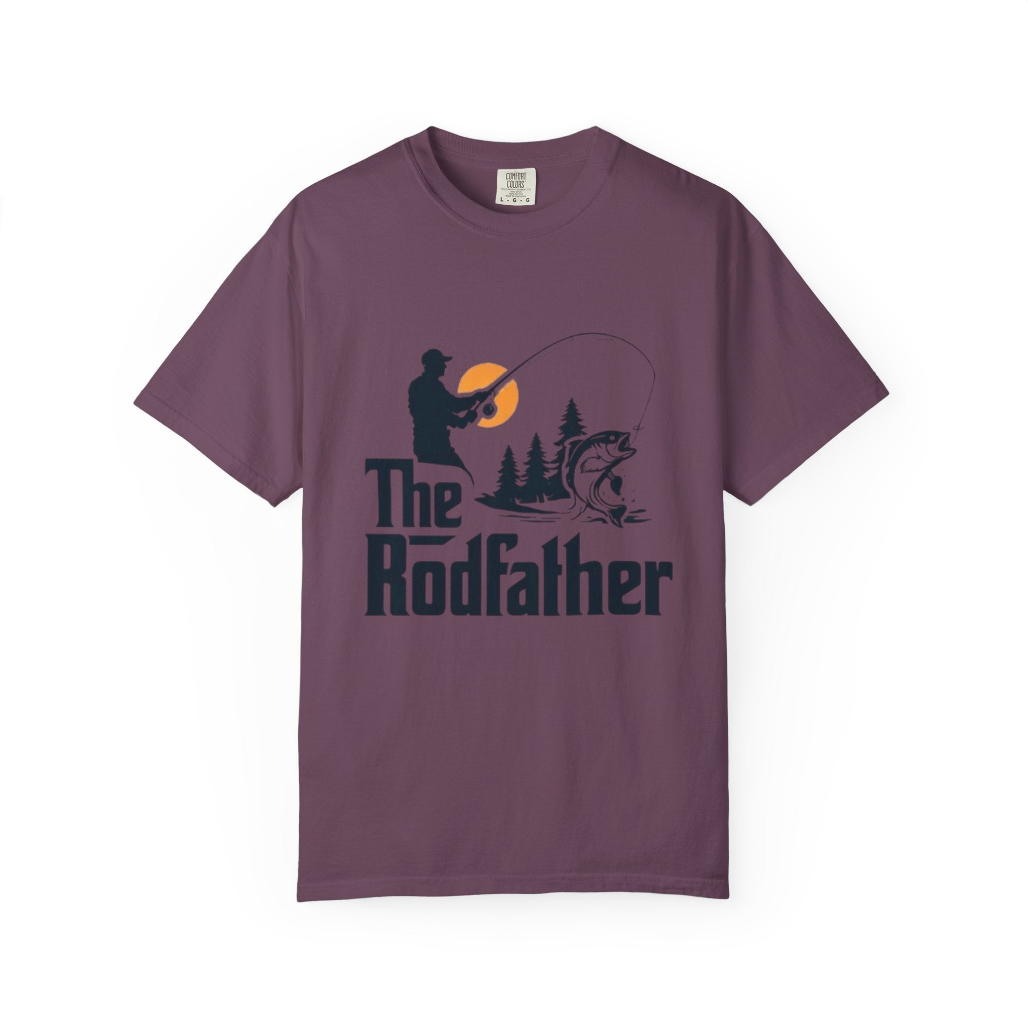Rodfather fishing silhouette T-Shirt | Fishing tee, bass angler design