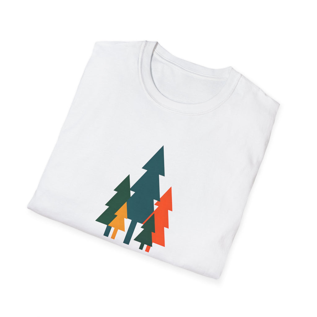 Colorful Pine Trees T-Shirt | Vibrant Forest Graphic Tee