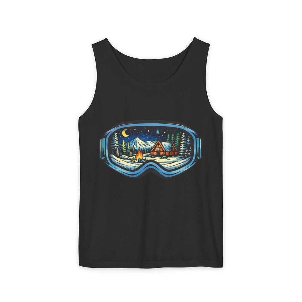 Tank Top | Ski Goggle Winter Cabin Graphic
