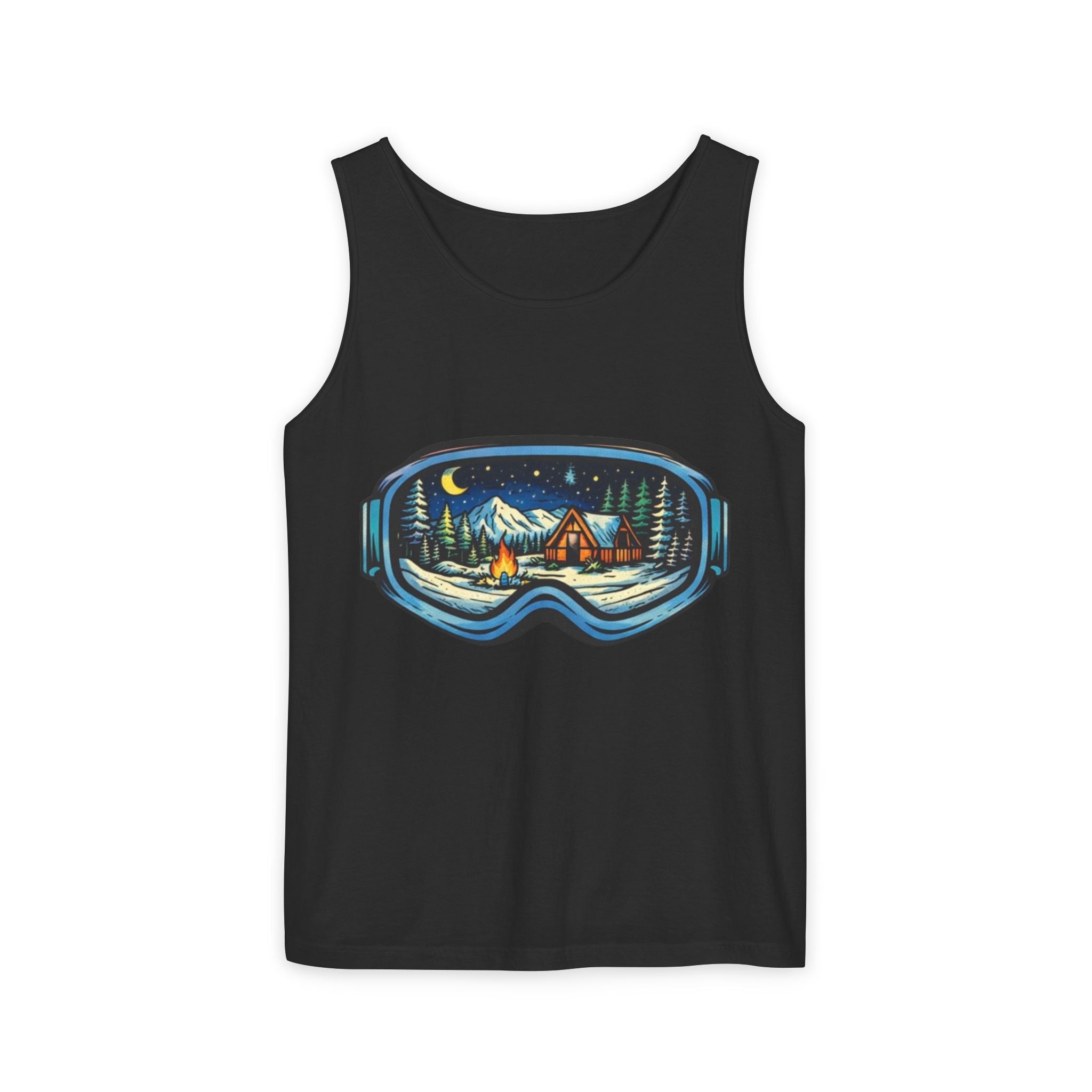 Tank Top | Ski Goggle Winter Cabin Graphic